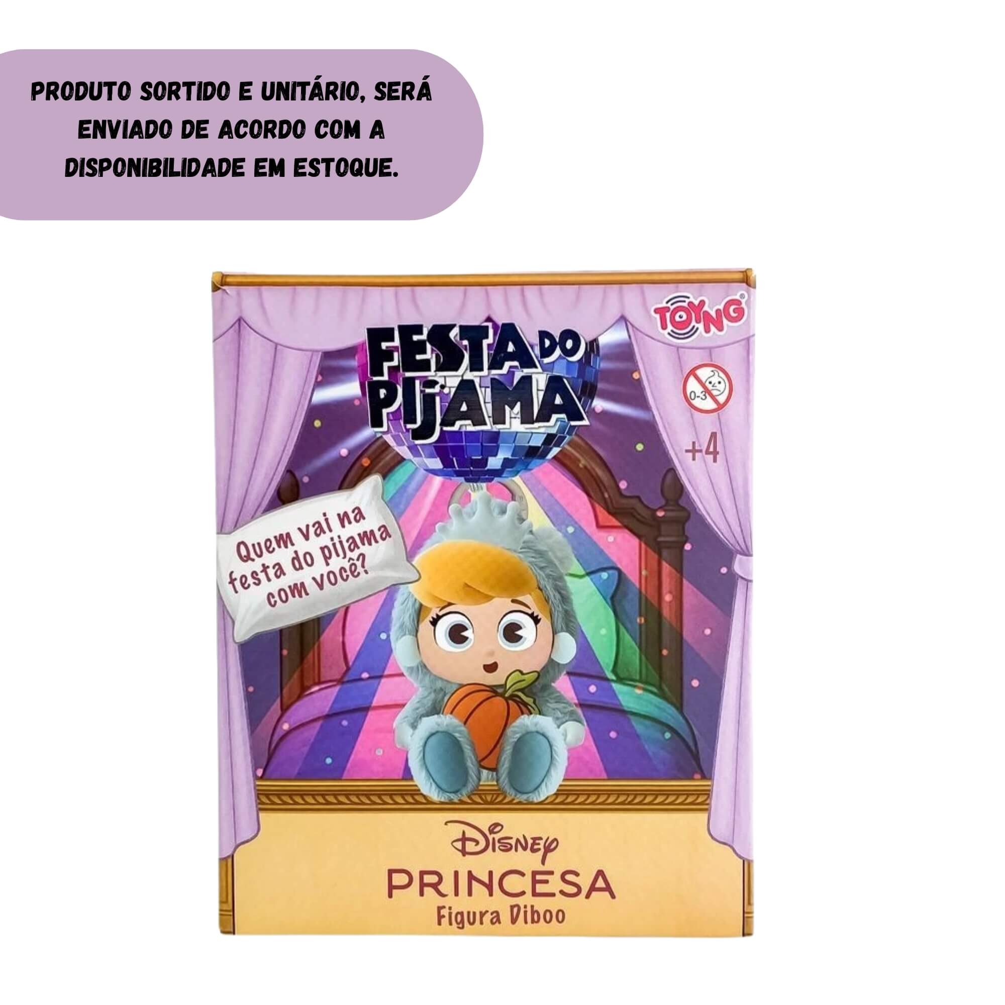 Figura Surpresa Princesas Disney Diboo Colecionável Sortida e Unitária Toyng - 64591