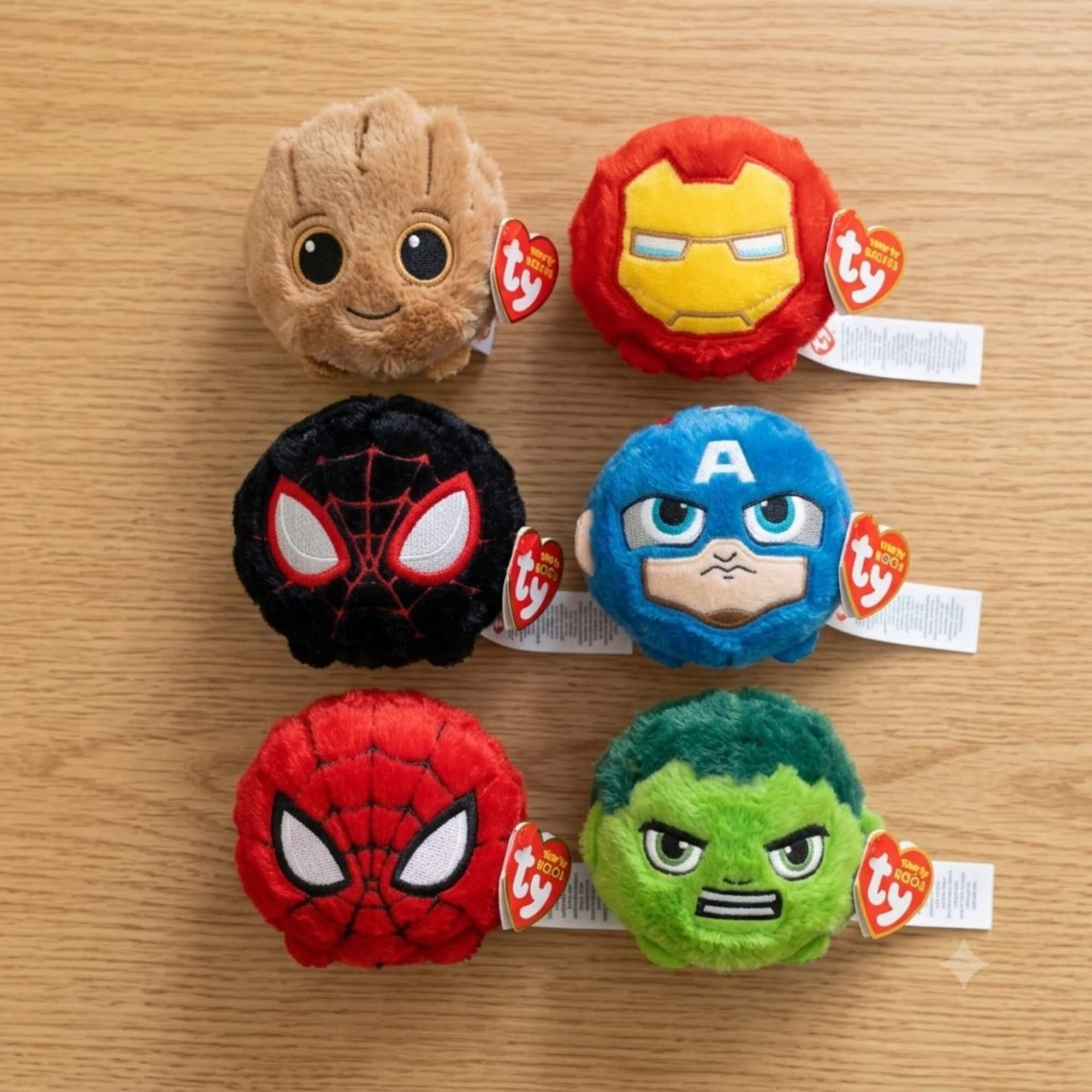 Pelúcia Que Quica Marvel Ty Beanie Bouncers Bolinha Divertida Sortido e Unitário Toyng - 064998