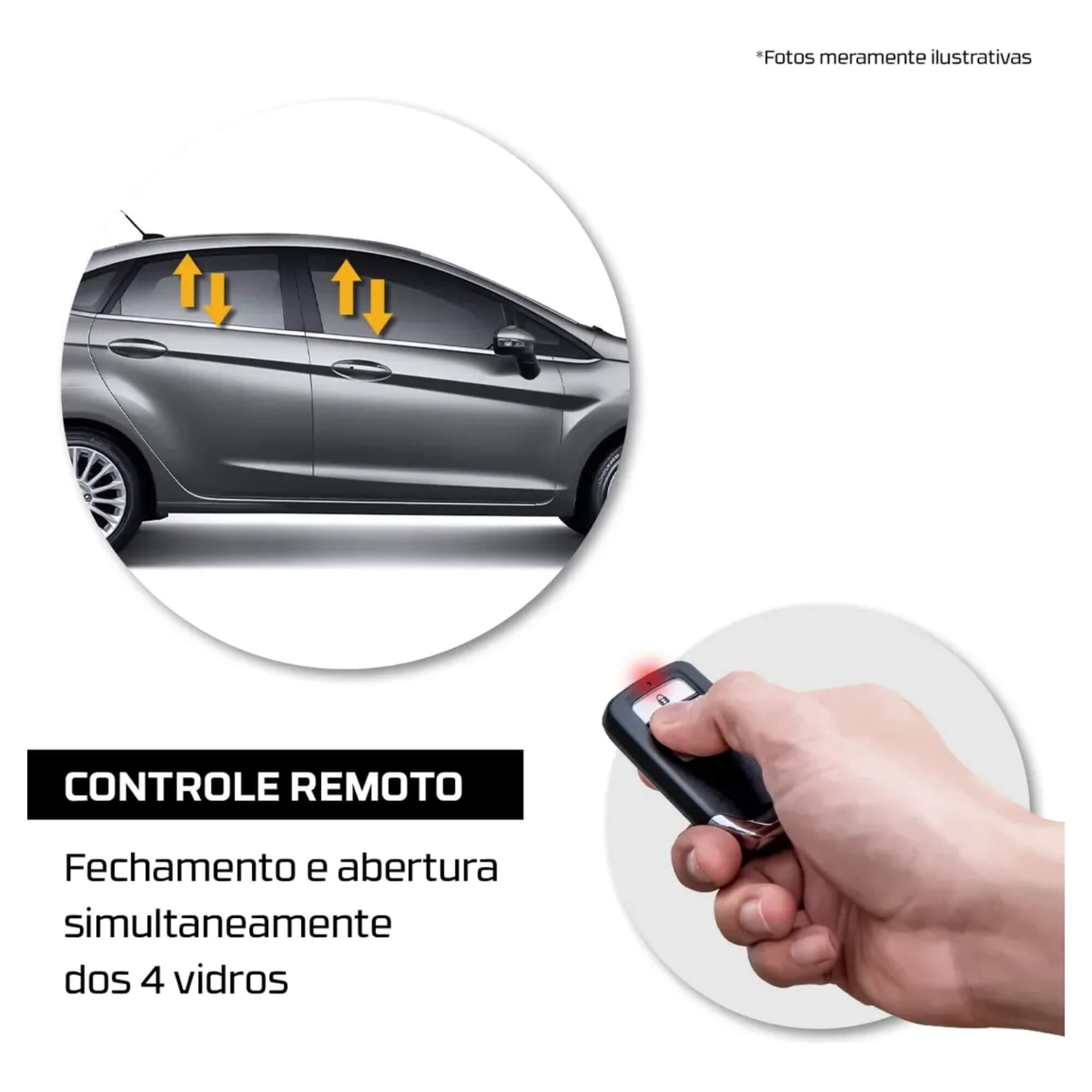 Módulo Automação de Vidros Elétricos compatível c/ Wr-v 2025/2026 Tury - PRO4.78CE