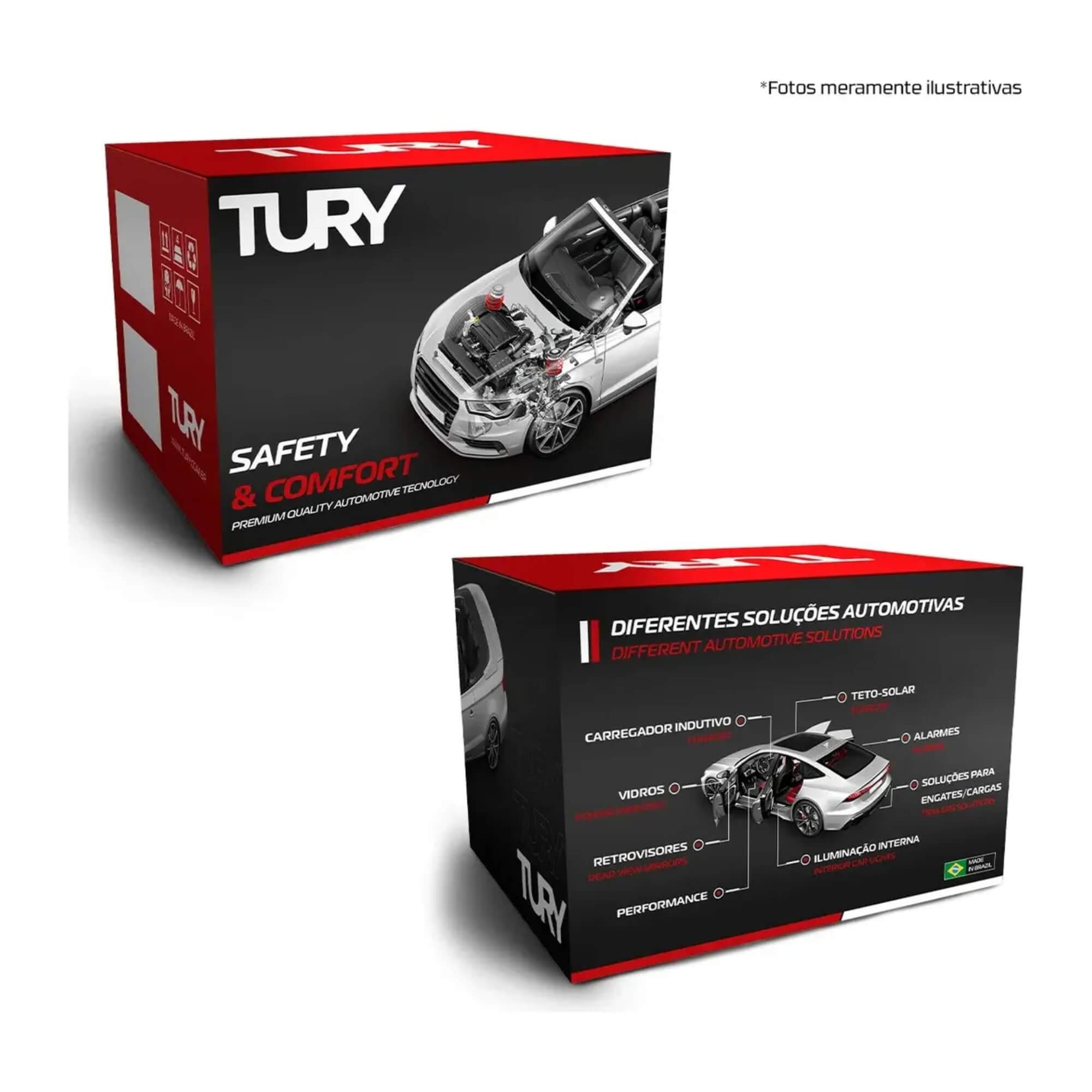 Módulo Automação de Vidros Elétricos compatível c/ Wr-v 2025/2026 Tury - PRO4.78CE