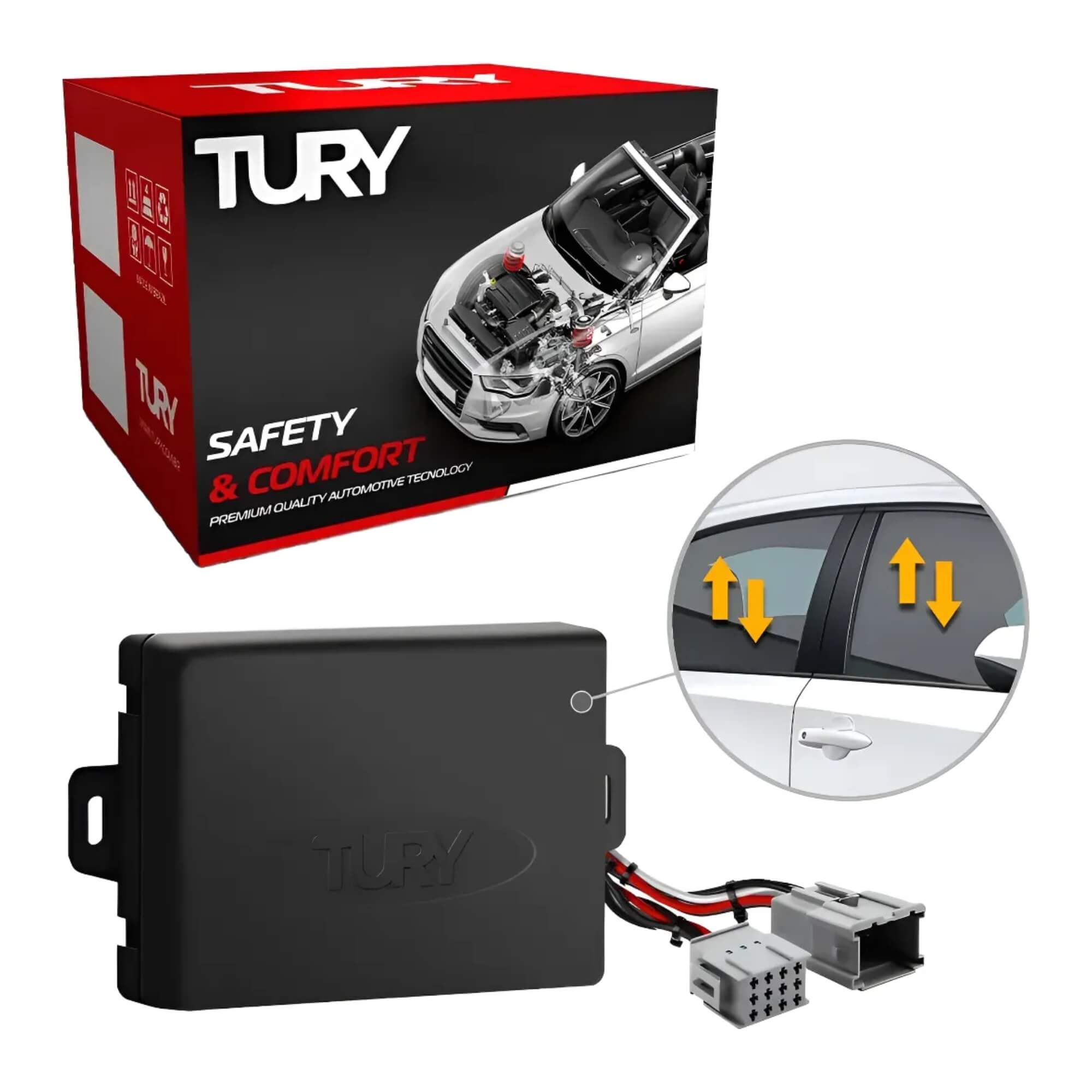 Módulo Automação de Vidros Elétricos compatível c/ Wr-v 2025/2026 Tury - PRO4.78CE