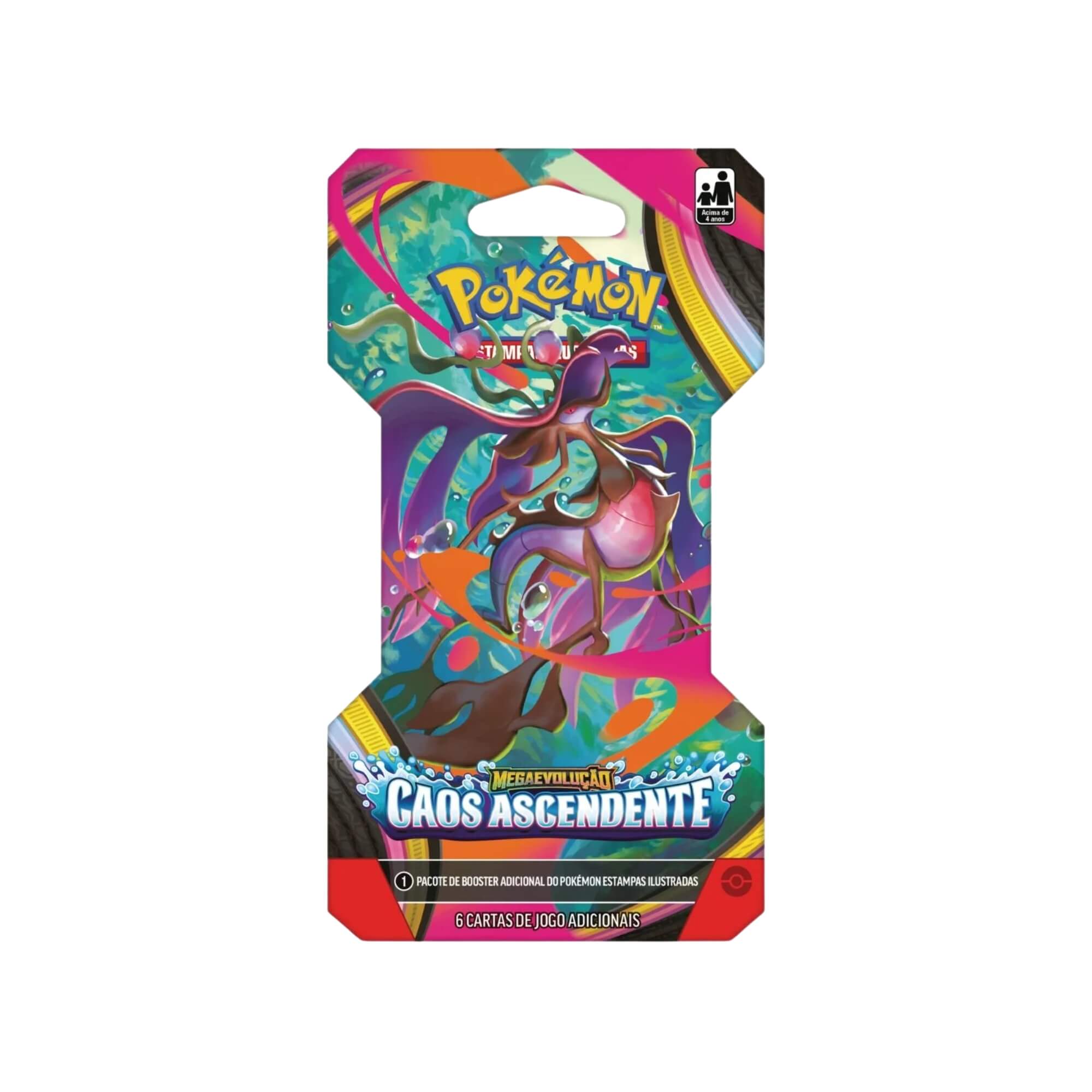 Pokemon Blister Unitário ME04 Caos Ascendente (Caixa com 24 unidades) Copag - 36925