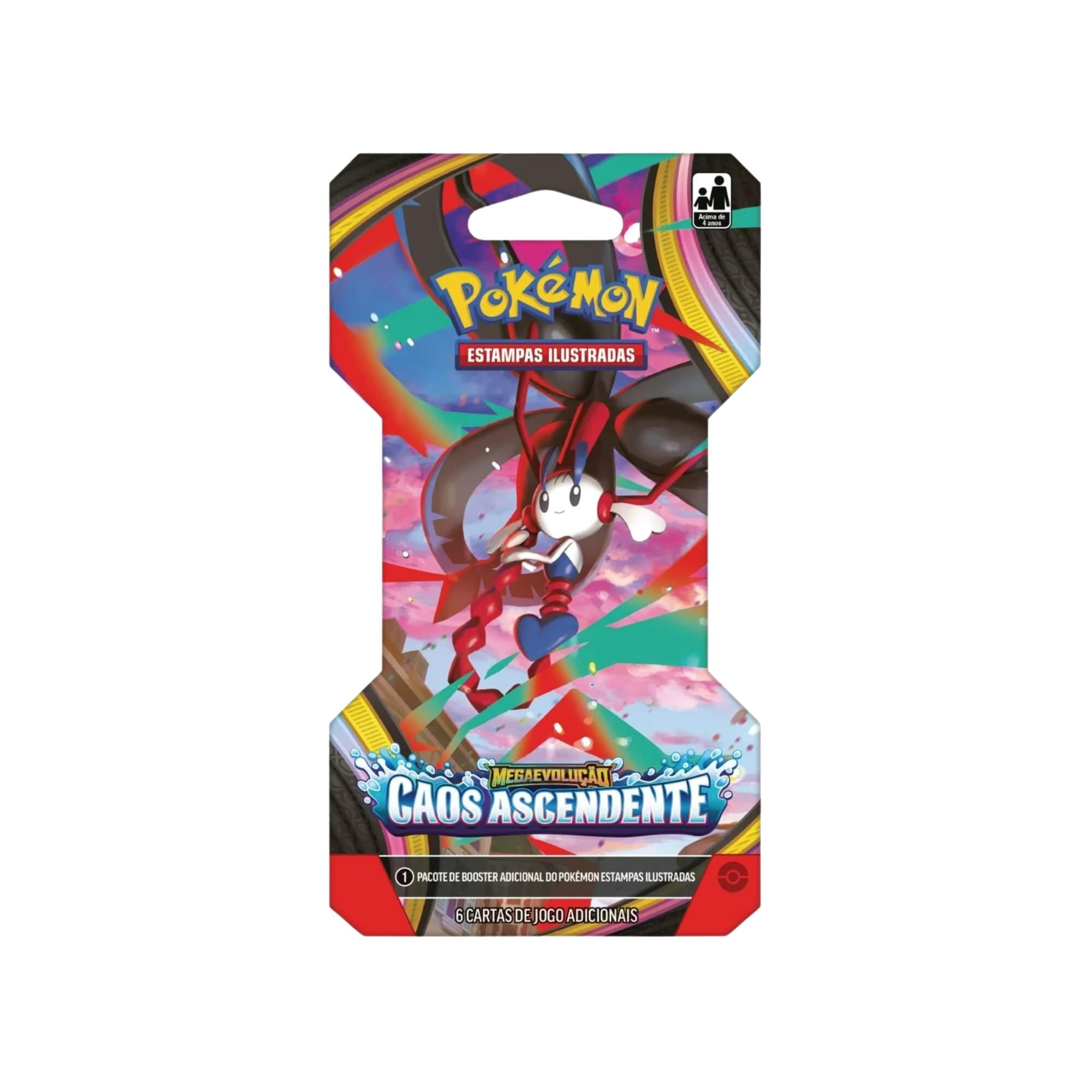 Pokemon Blister Unitário ME04 Caos Ascendente (Caixa com 24 unidades) Copag - 36925