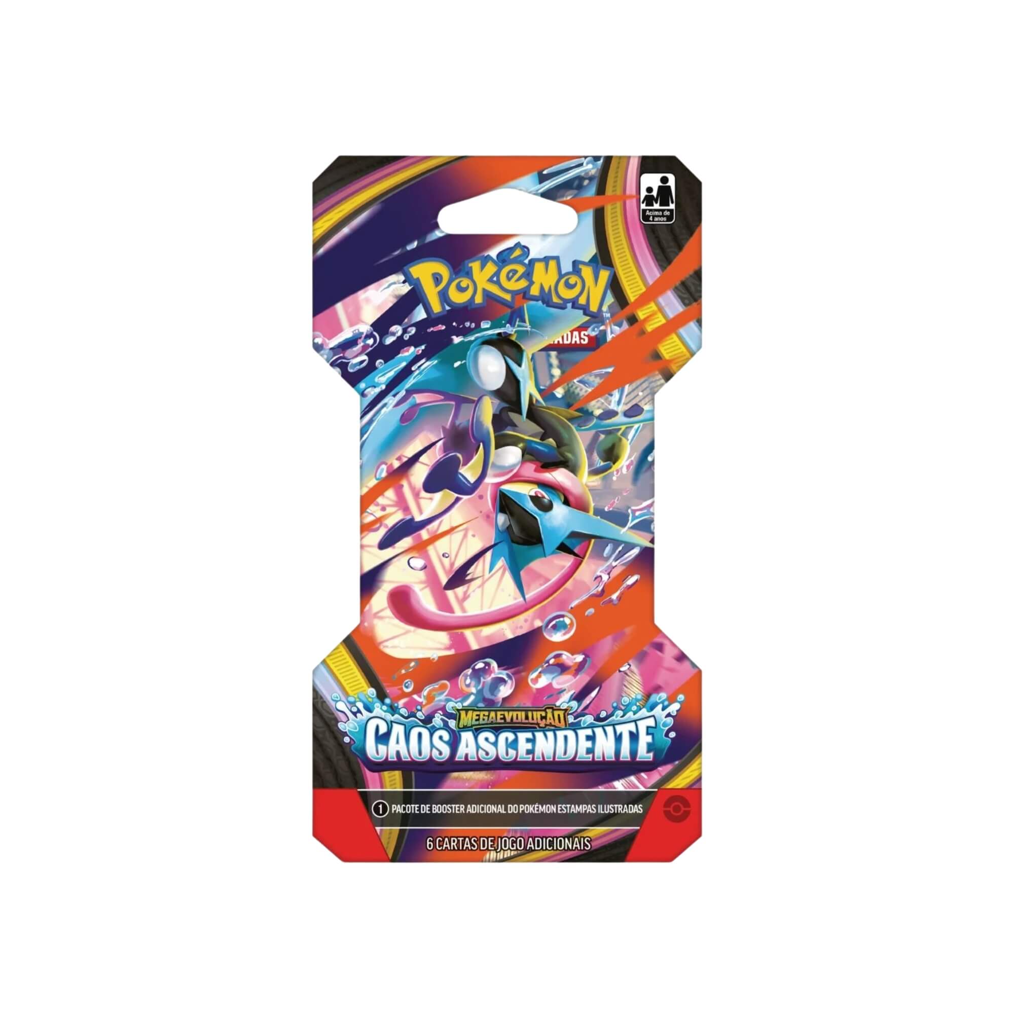 Pokemon Blister Unitário ME04 Caos Ascendente (Caixa com 24 unidades) Copag - 36925
