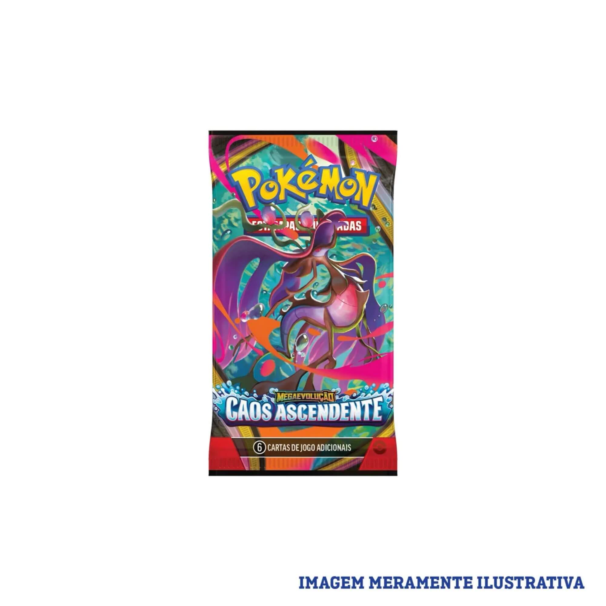 Pokemon Megaevolução 04 Combo de Booster Caos Ascendente Copag - 36945