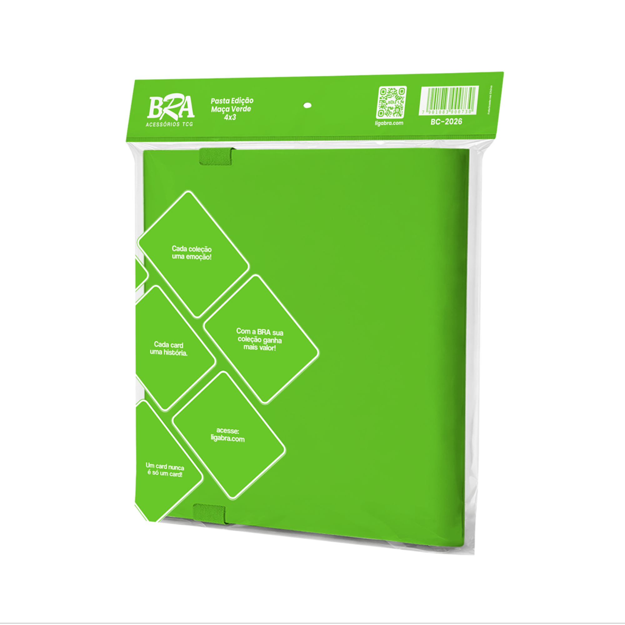 Pasta Sabores 4X3 Verde 20 Folhas 480 Cartas BRA - BC-2026