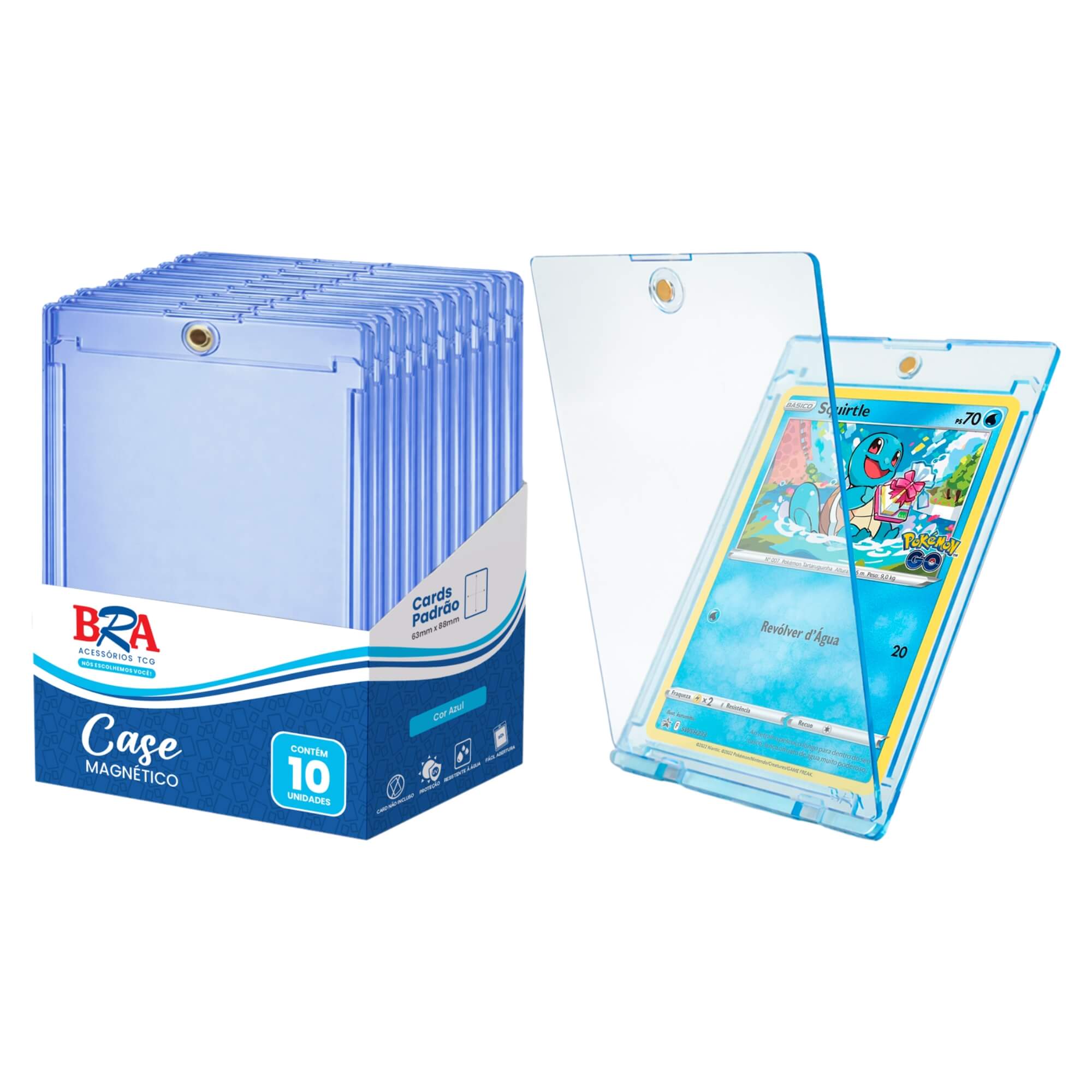 Case Magnético para TCG Azul 10 Unidades 4mm BRA - BC-3042