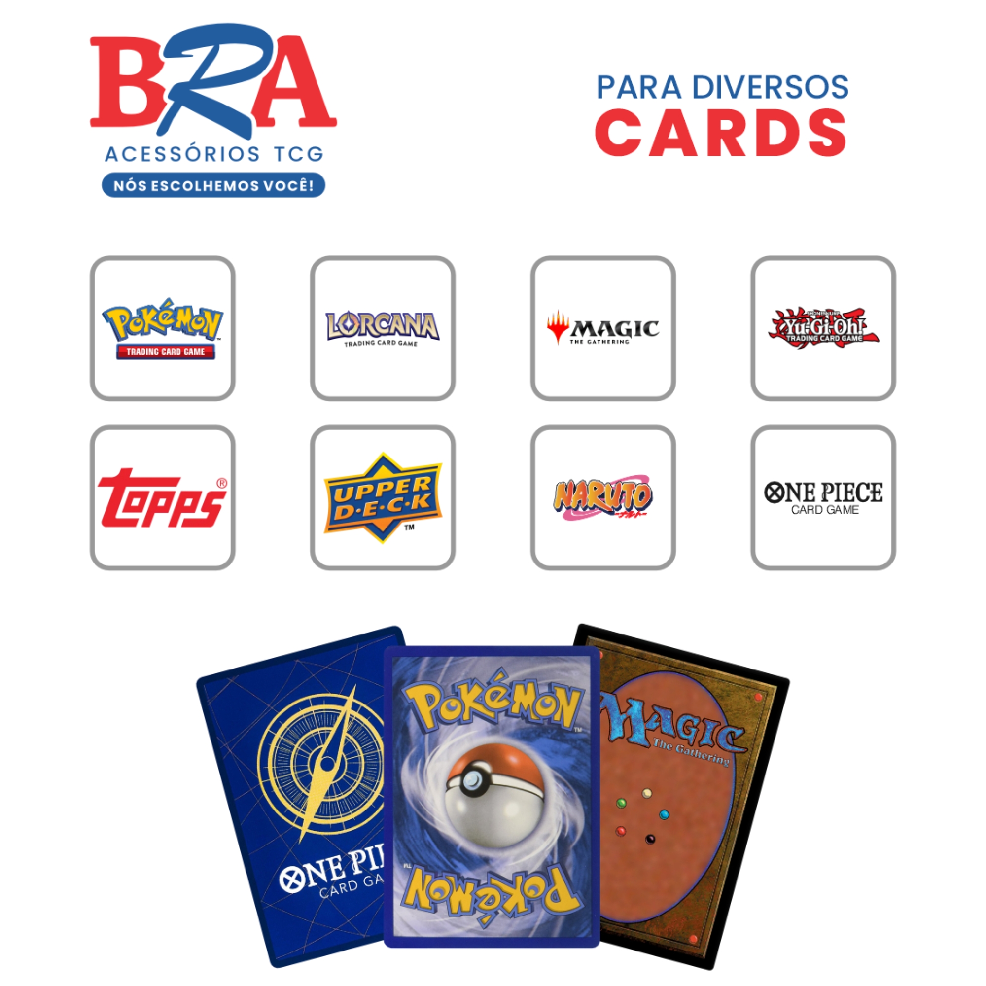 Case Magnético para TCG Verde 10 Unidades 4mm BRA - BC-3046