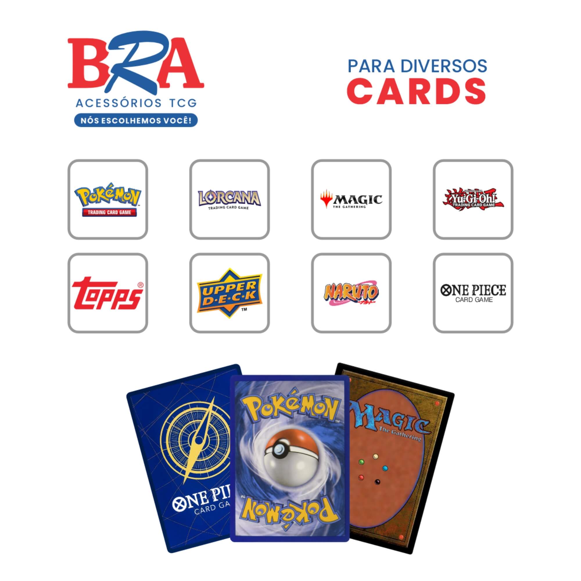 Case Magnético para TCG Amarelo 10 Unidades 4mm BRA - BC-3047