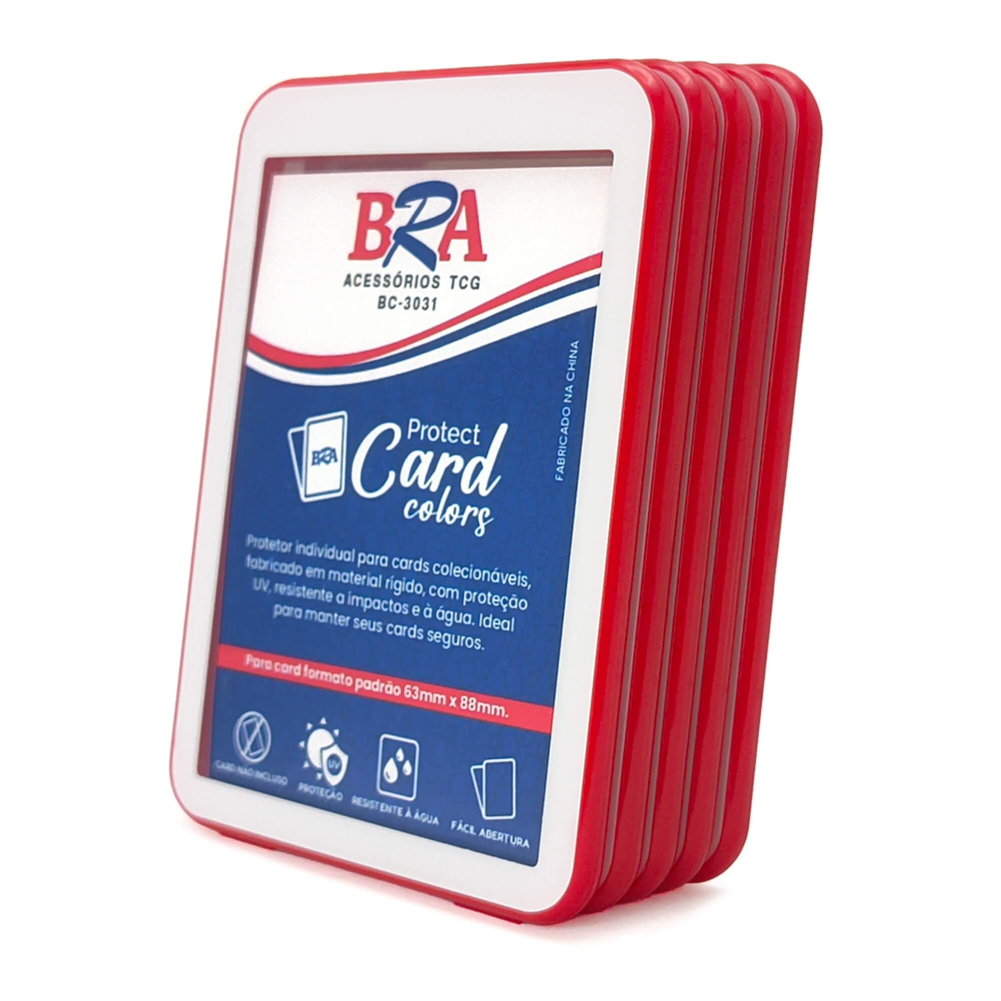 Protect Card Vermelho Unitário Protetor Individual BRA - BC-3031