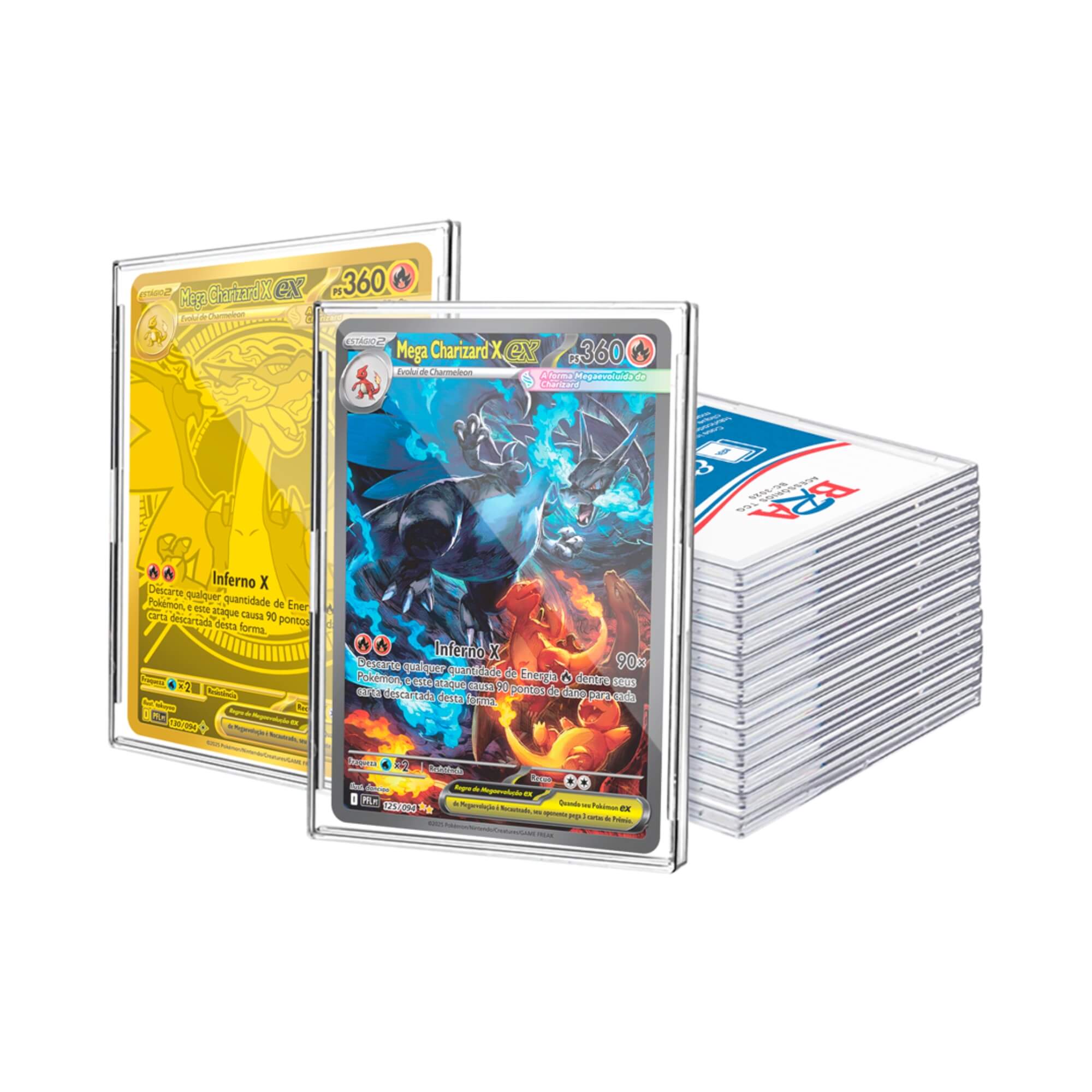 Estojo Acrílico Protetor de Cartas TCG Transparente Unitário BRA - BC-3010