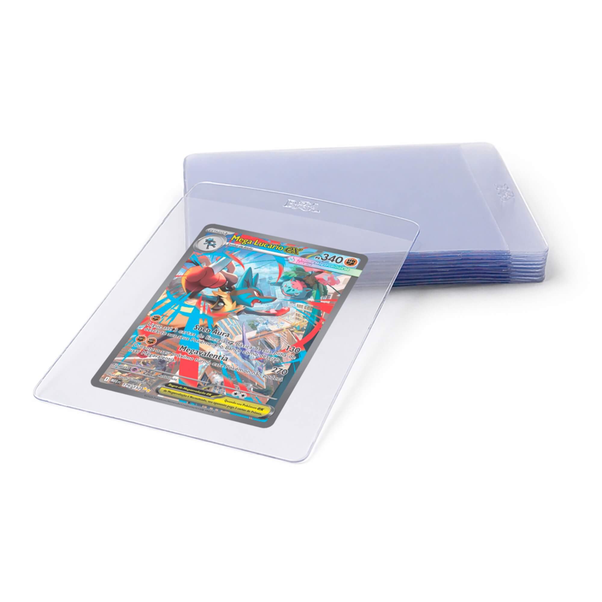Toploader Semi Rígido TCG Cards Transparente 20 Und BRA - BC-4030