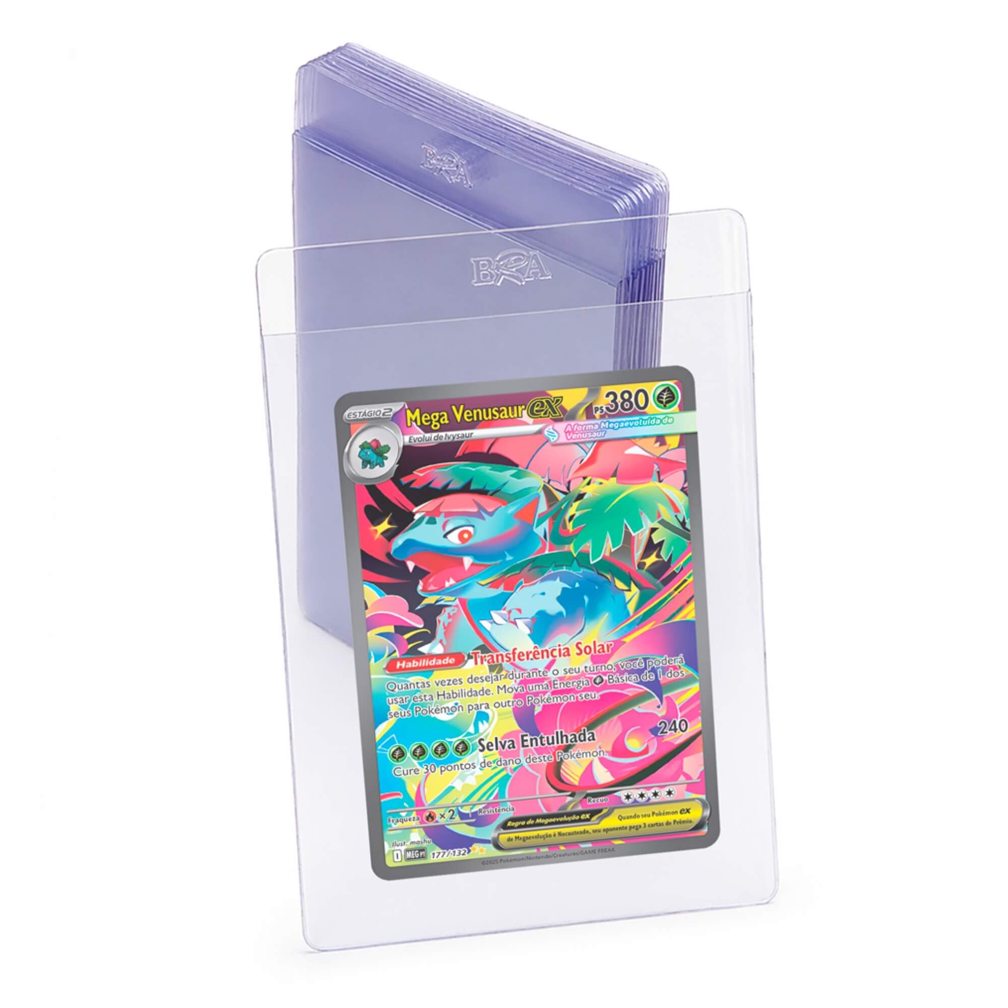 Toploader Semi Rígido TCG Cards Transparente 20 Und BRA - BC-4030