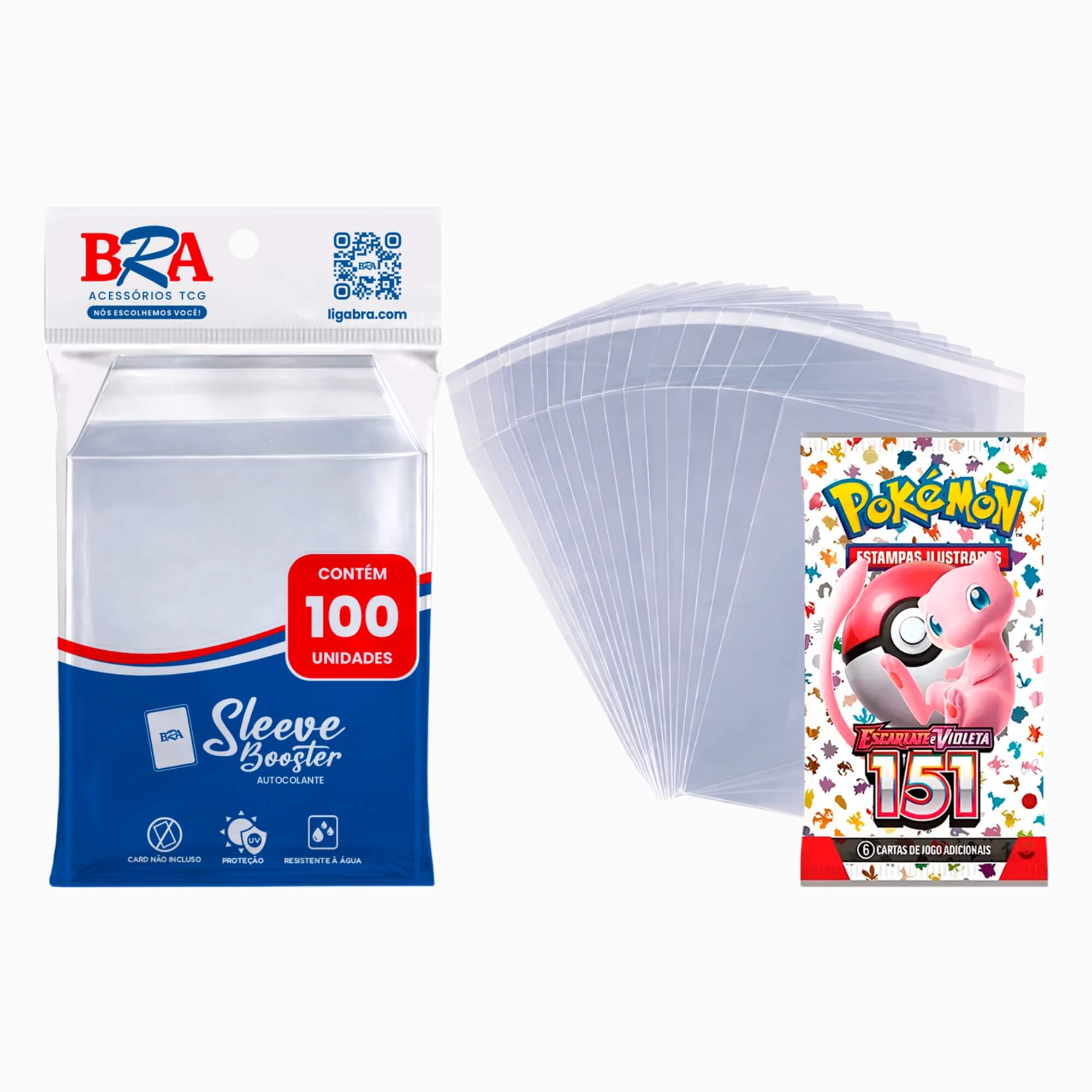 Sleeve Autocolante Booster Nacional 100 Unidades BRA - BC-1011