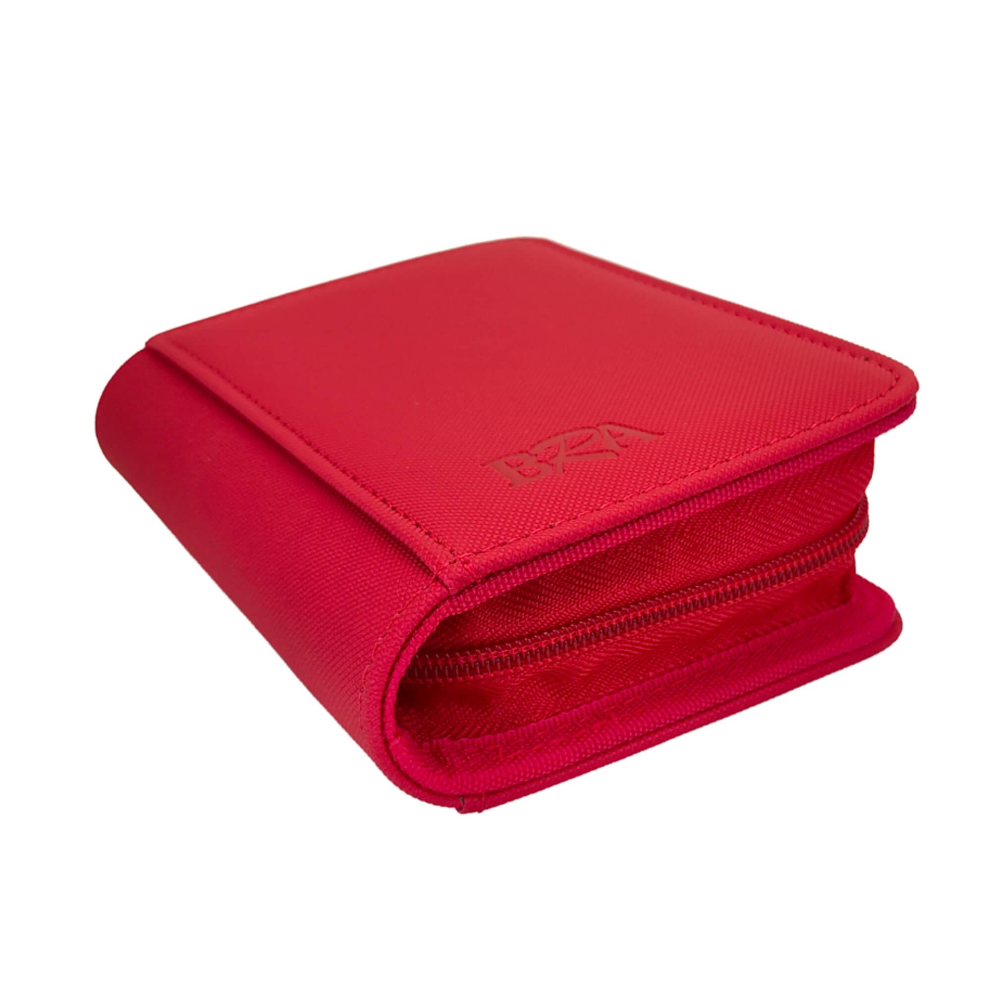 Pasta Premium 1x1 com 30 Folhas para 60 Cartas Vermelha BRA - BC-2071