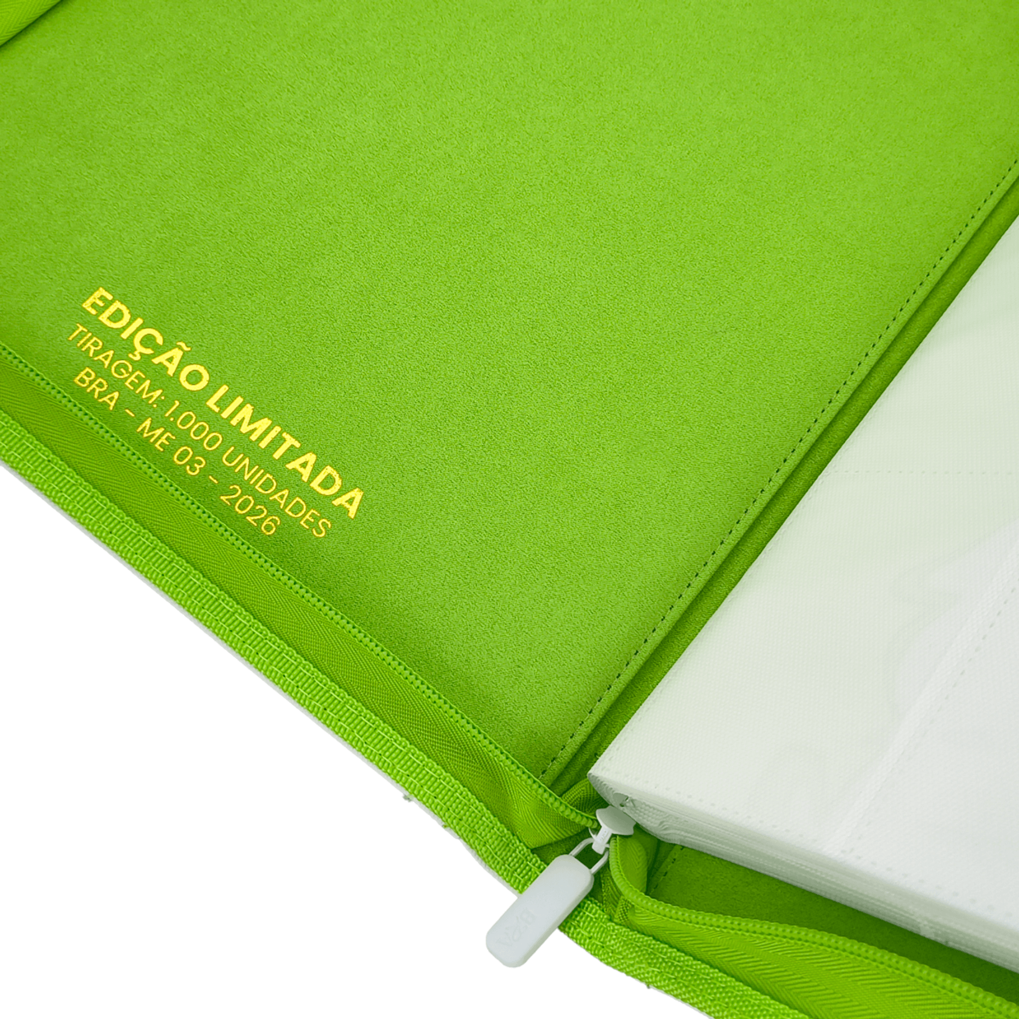 Pasta Premium 3x3 Para Cards 360 Cartas Branca/Verde BRA - BC-2053-ME03