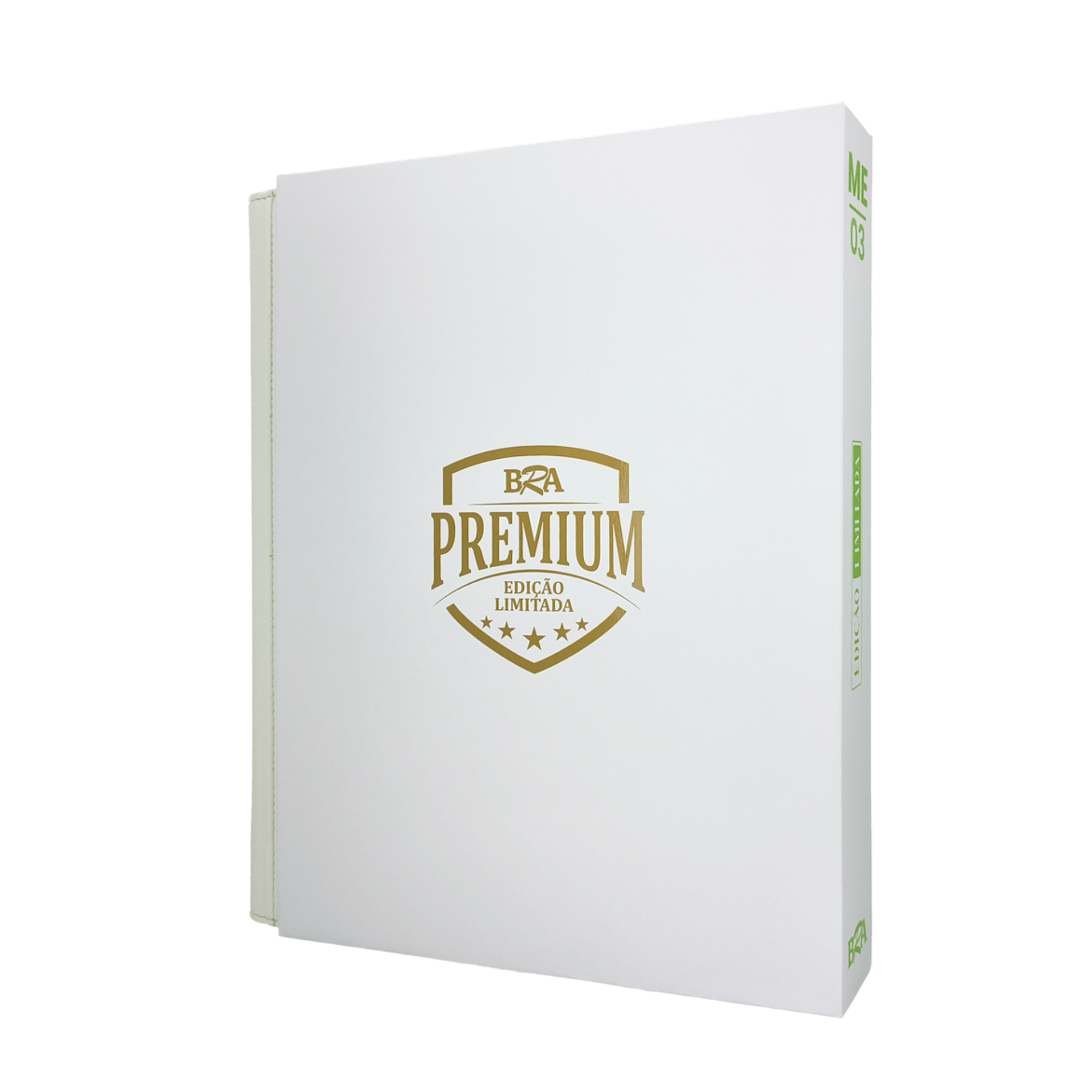 Pasta Premium 3x3 Para Cards 360 Cartas Branca/Verde BRA - BC-2053-ME03