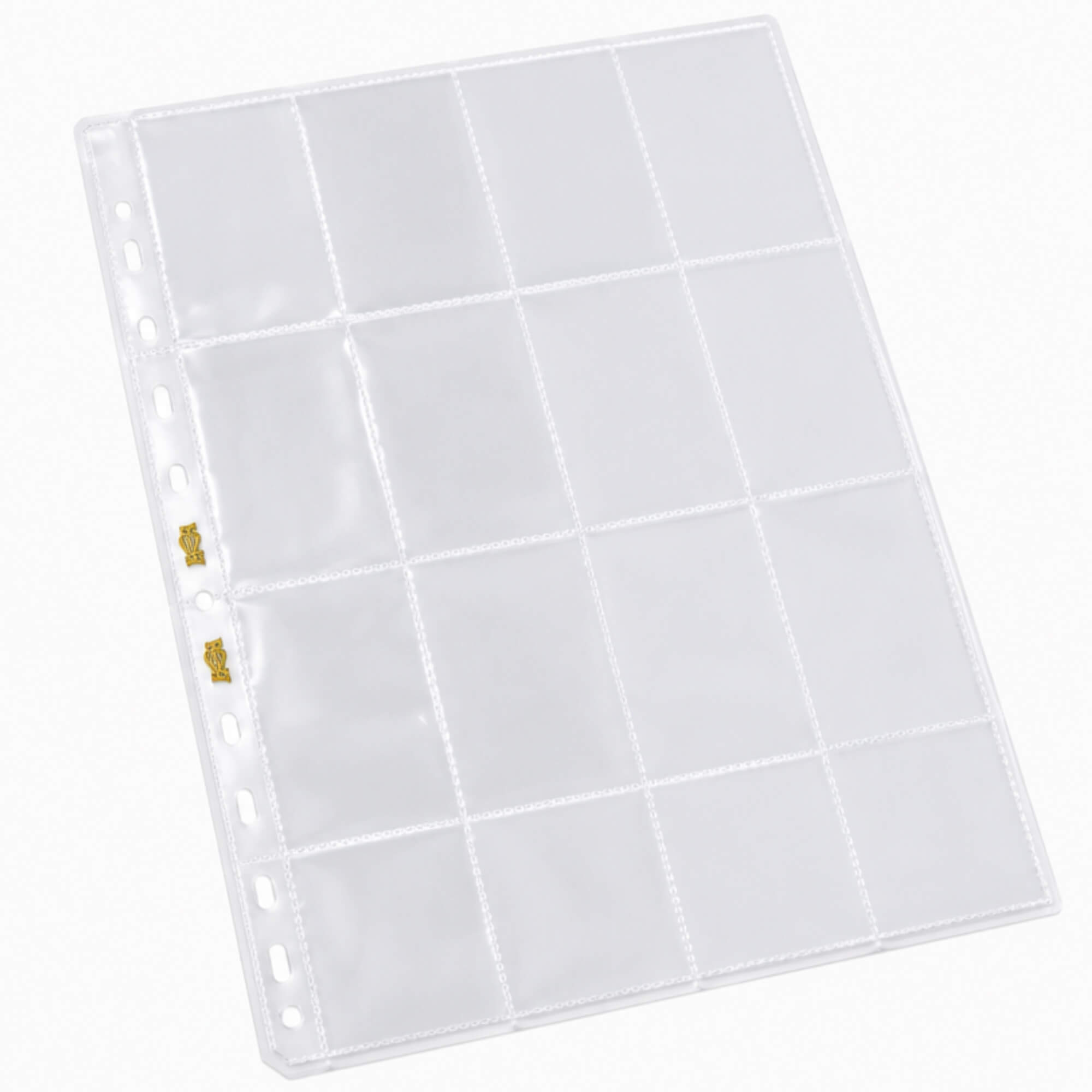 Folha para Pasta Figurinhas 4x4 Transparente - 20 Unidades BRA - BC-227T