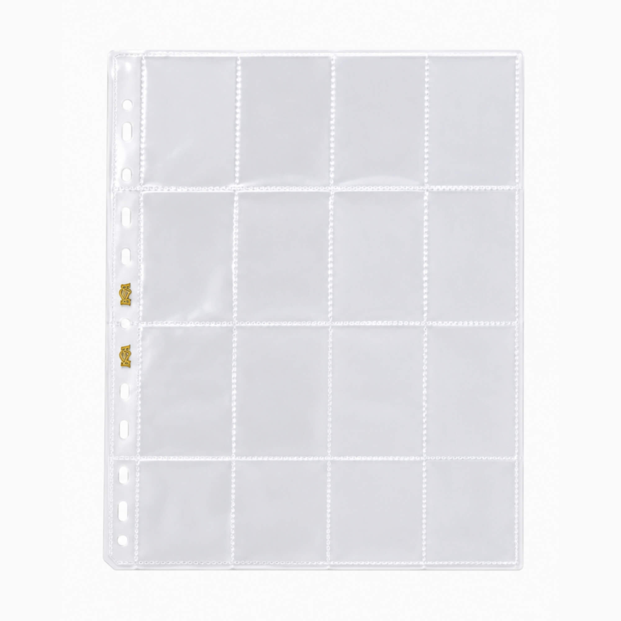 Folha para Pasta Figurinhas 4x4 Transparente - 20 Unidades BRA - BC-227T