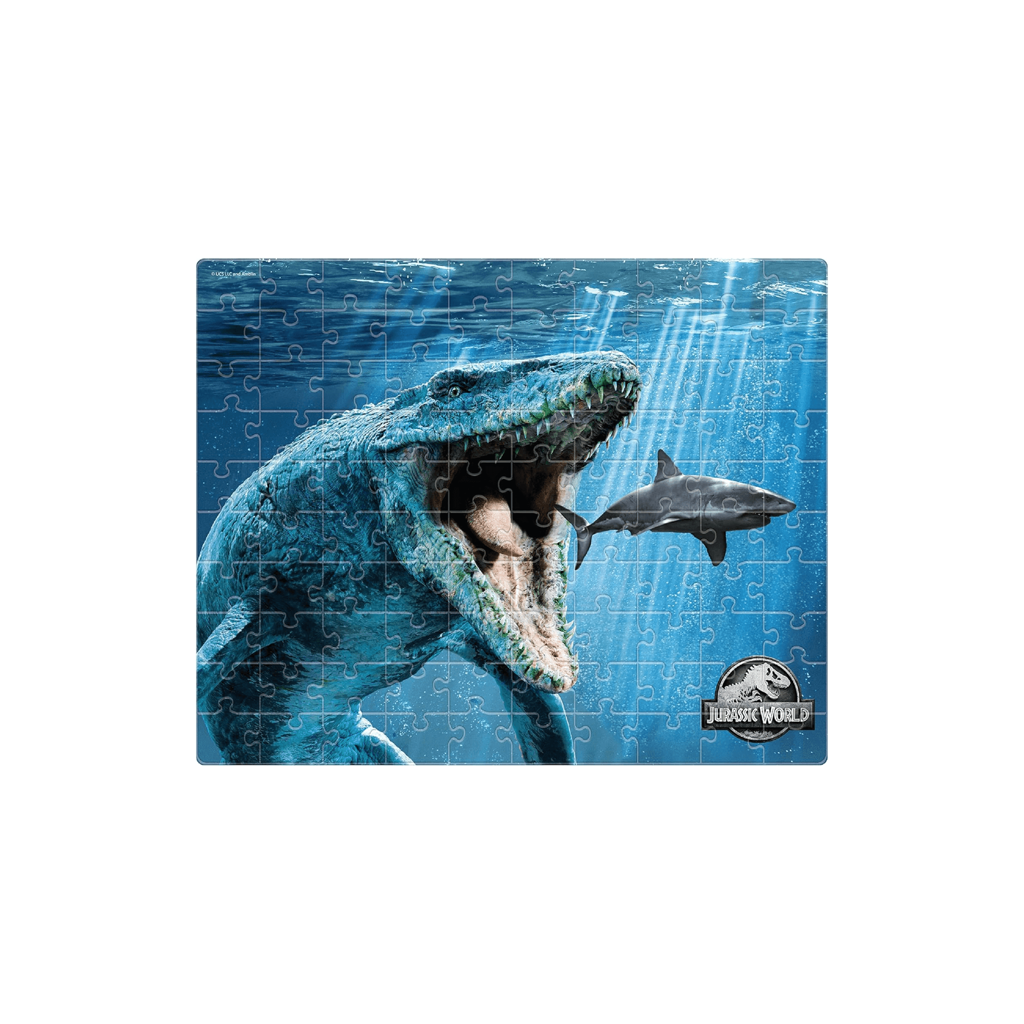 Quebra Cabeça 100 Peças Mosassauro Gigante do Mar Mimo Toys 2066