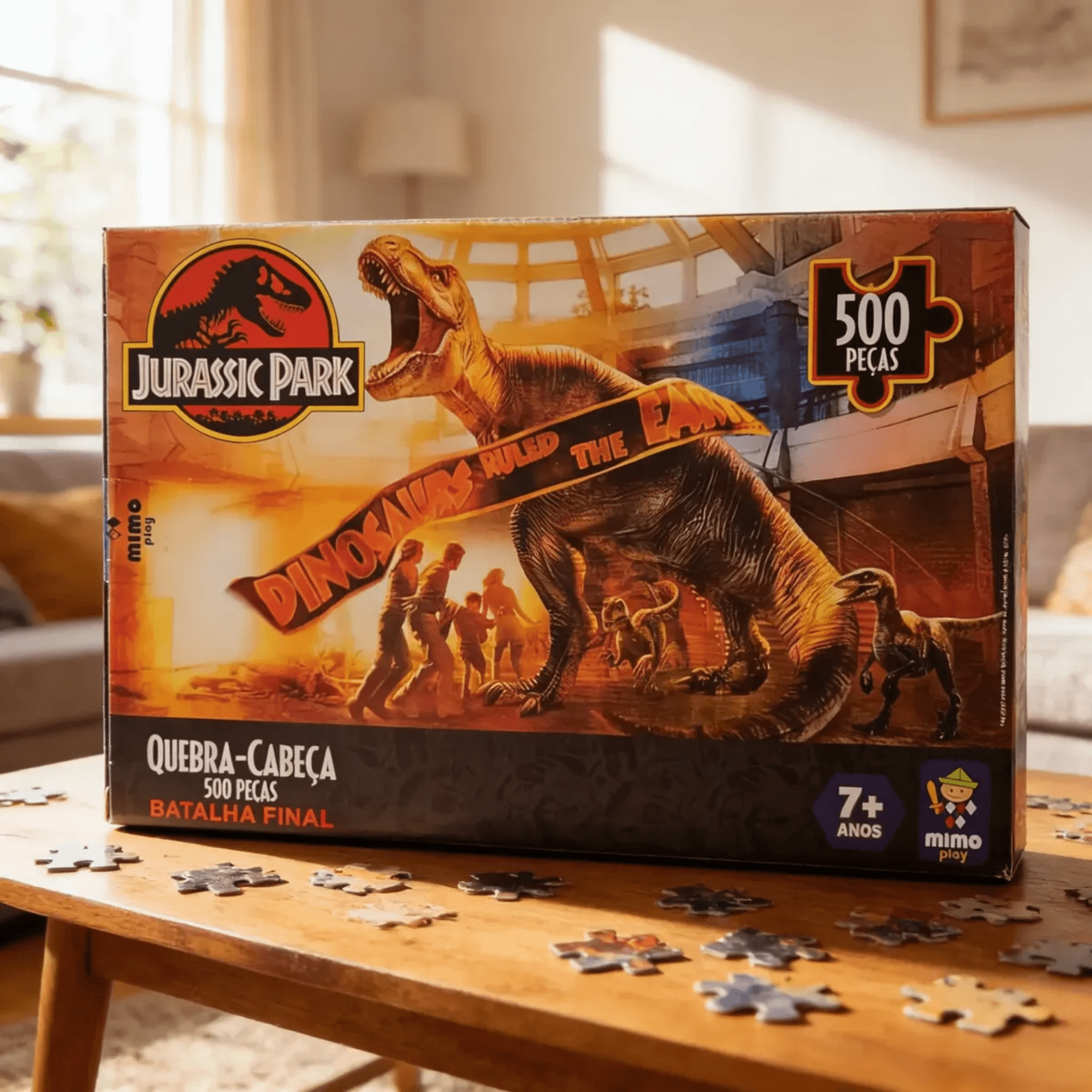 Quebra Cabeça 500 Peças - T-Rex Jurassic Park Mimo Toys 2115