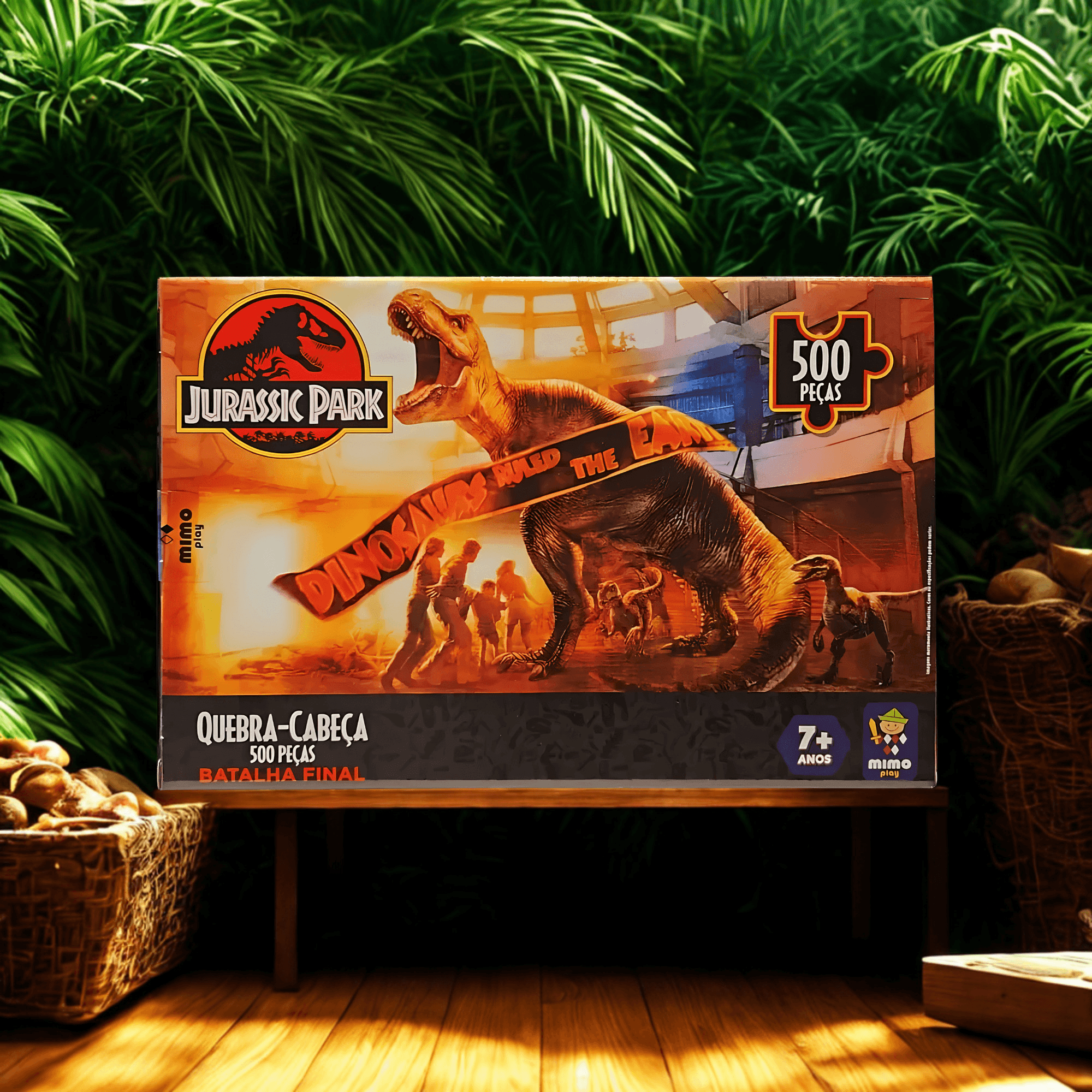 Quebra Cabeça 500 Peças - T-Rex Jurassic Park Mimo Toys 2115
