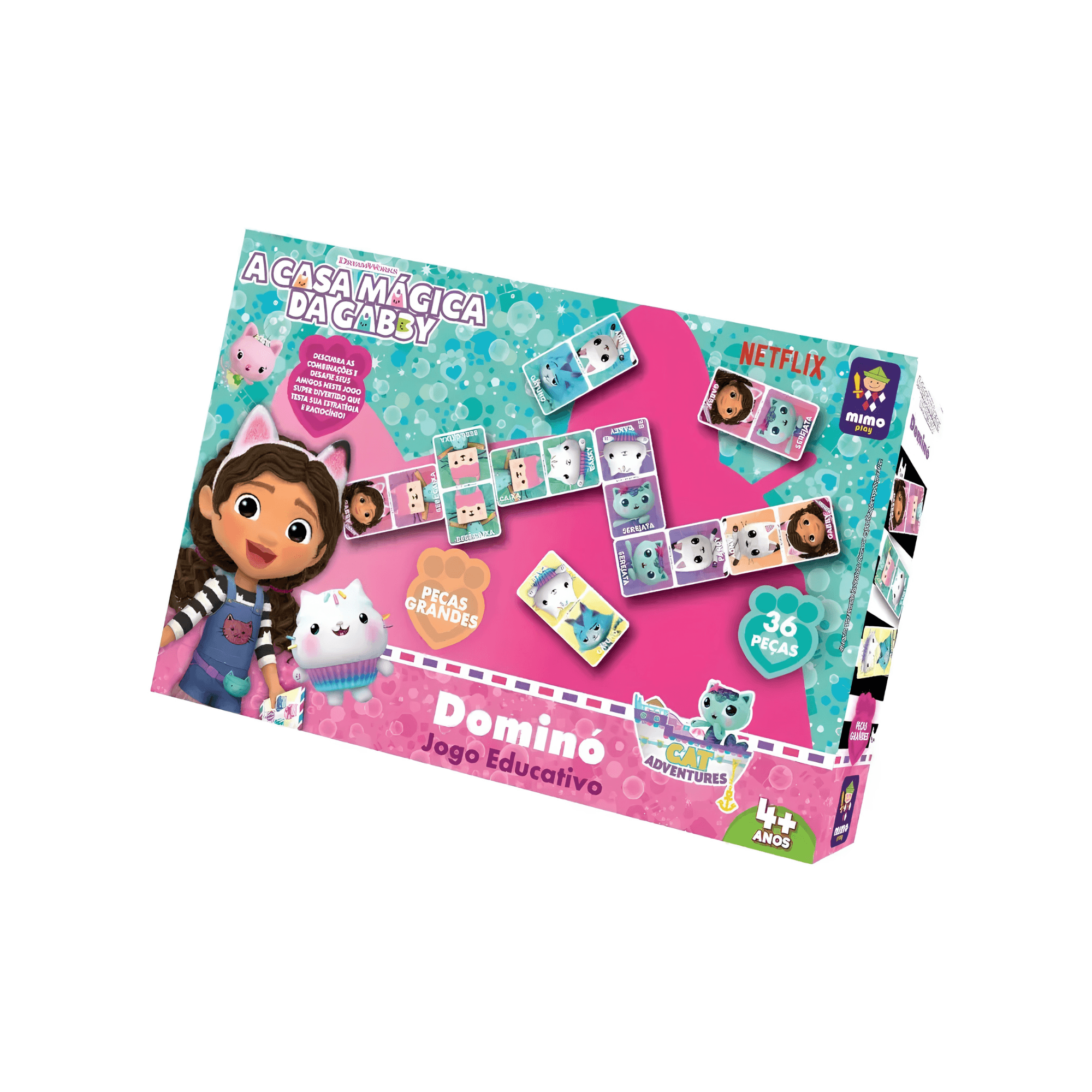 Domino Casa da Gabby 36 Peças Mimo Toys 2153