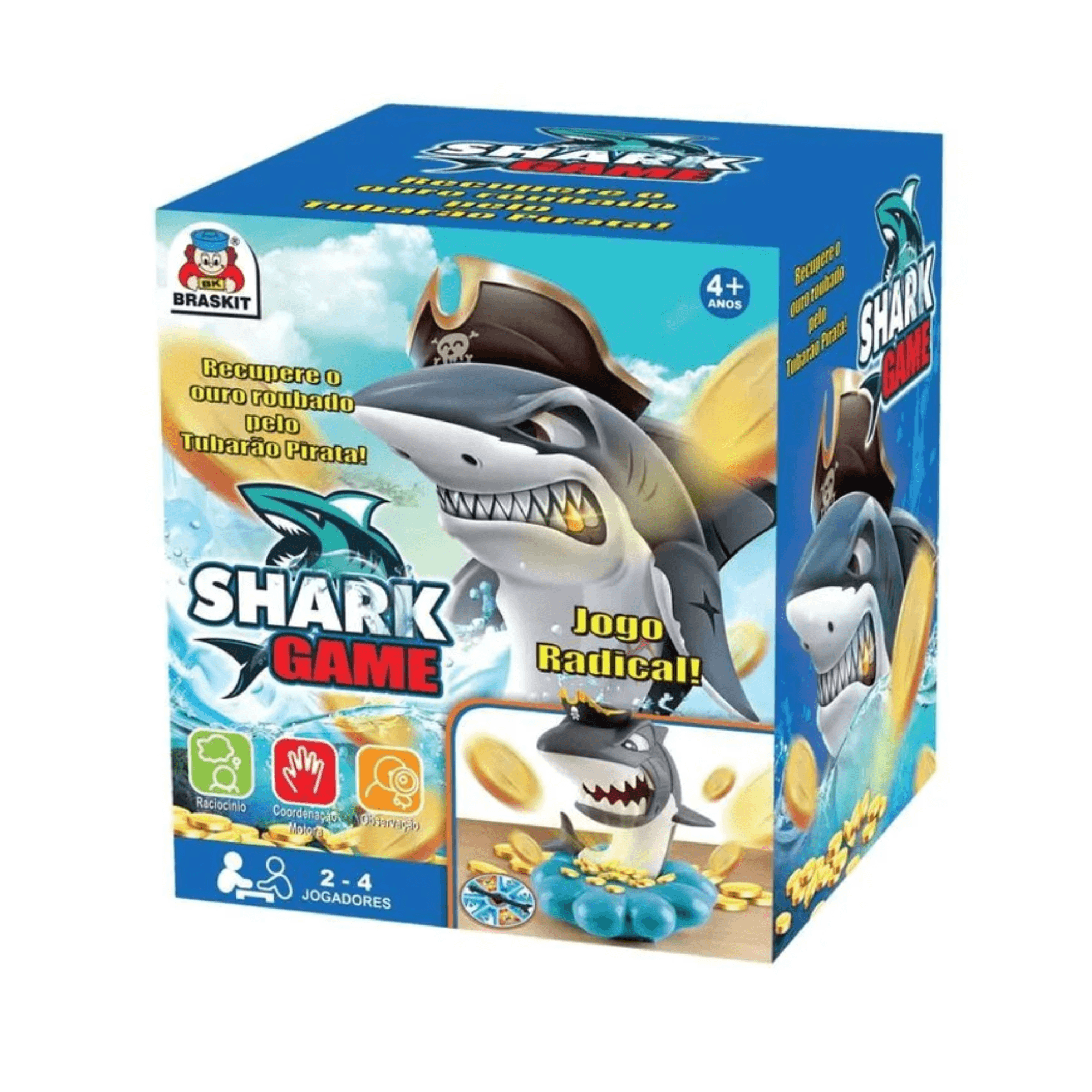 Jogo Tubarão Pirata Shark Game Infantil - Braskit 2406