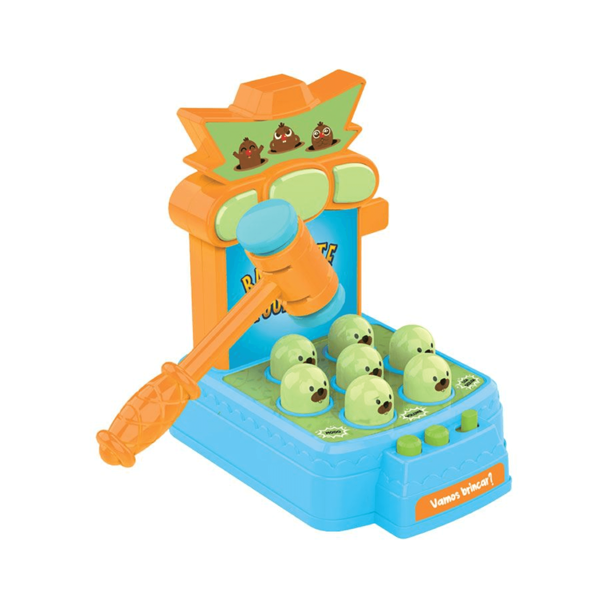 Brinquedo Bate-Bate Toupeira c/ Som Braskit - 2404