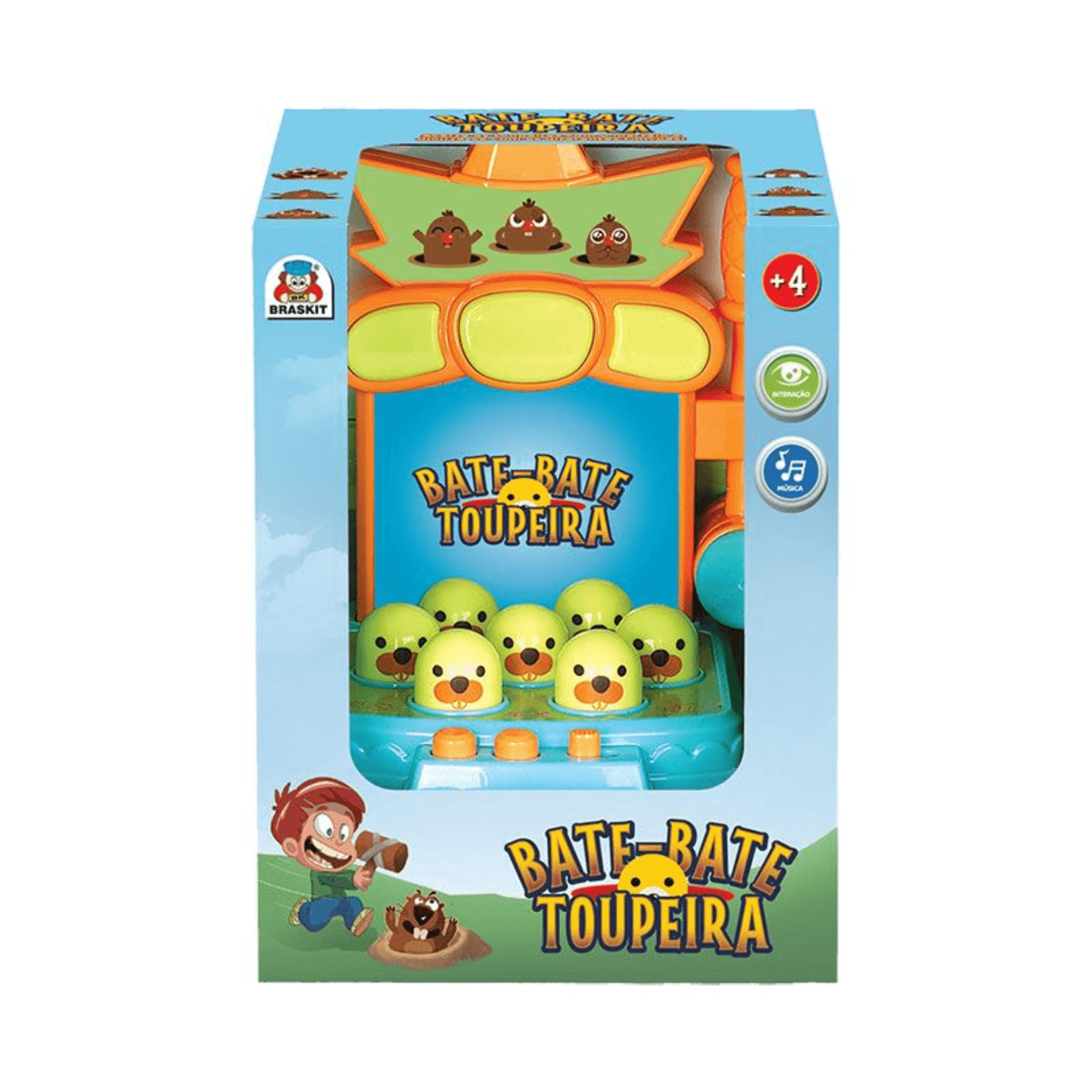 Brinquedo Bate-Bate Toupeira c/ Som Braskit - 2404