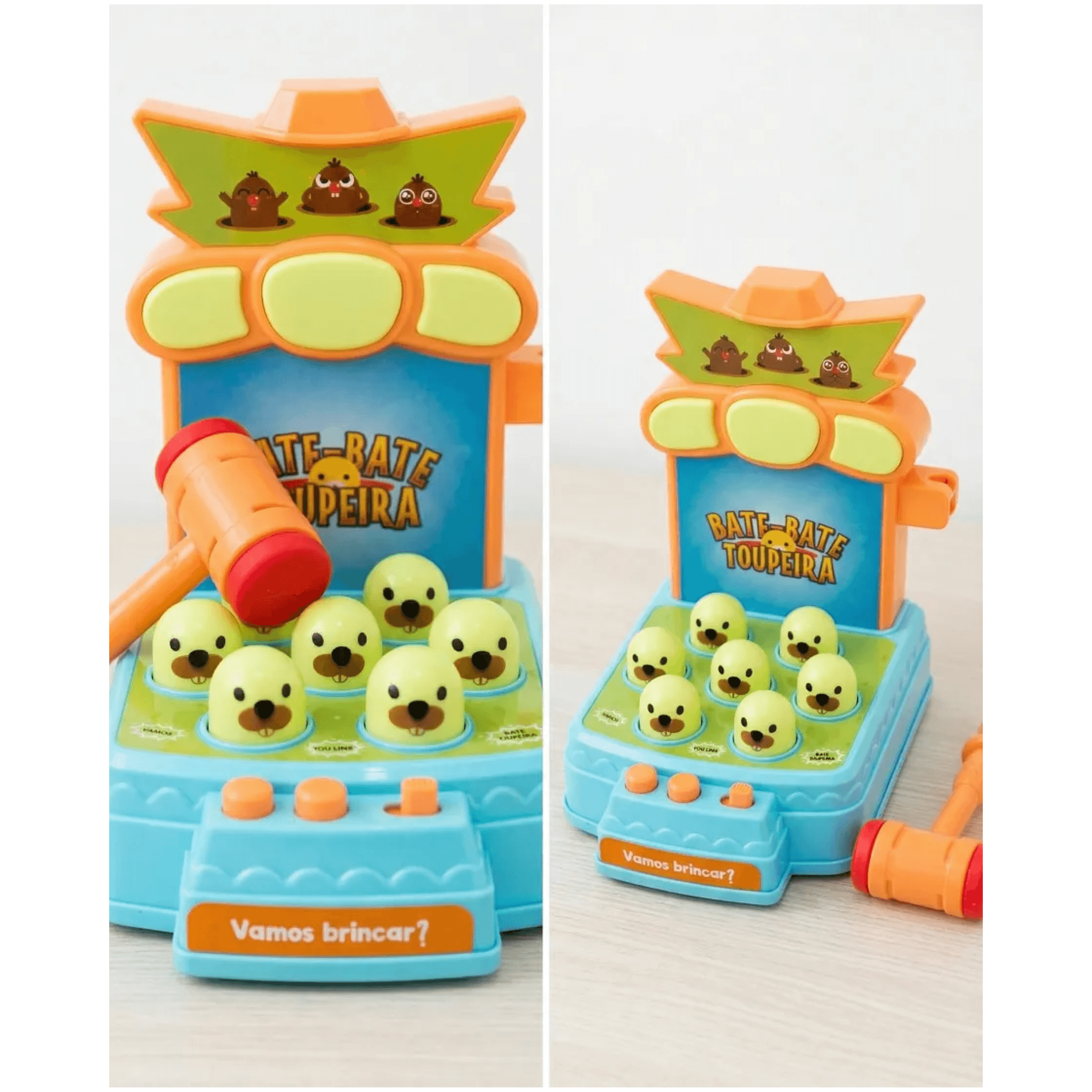 Brinquedo Bate-Bate Toupeira c/ Som Braskit - 2404