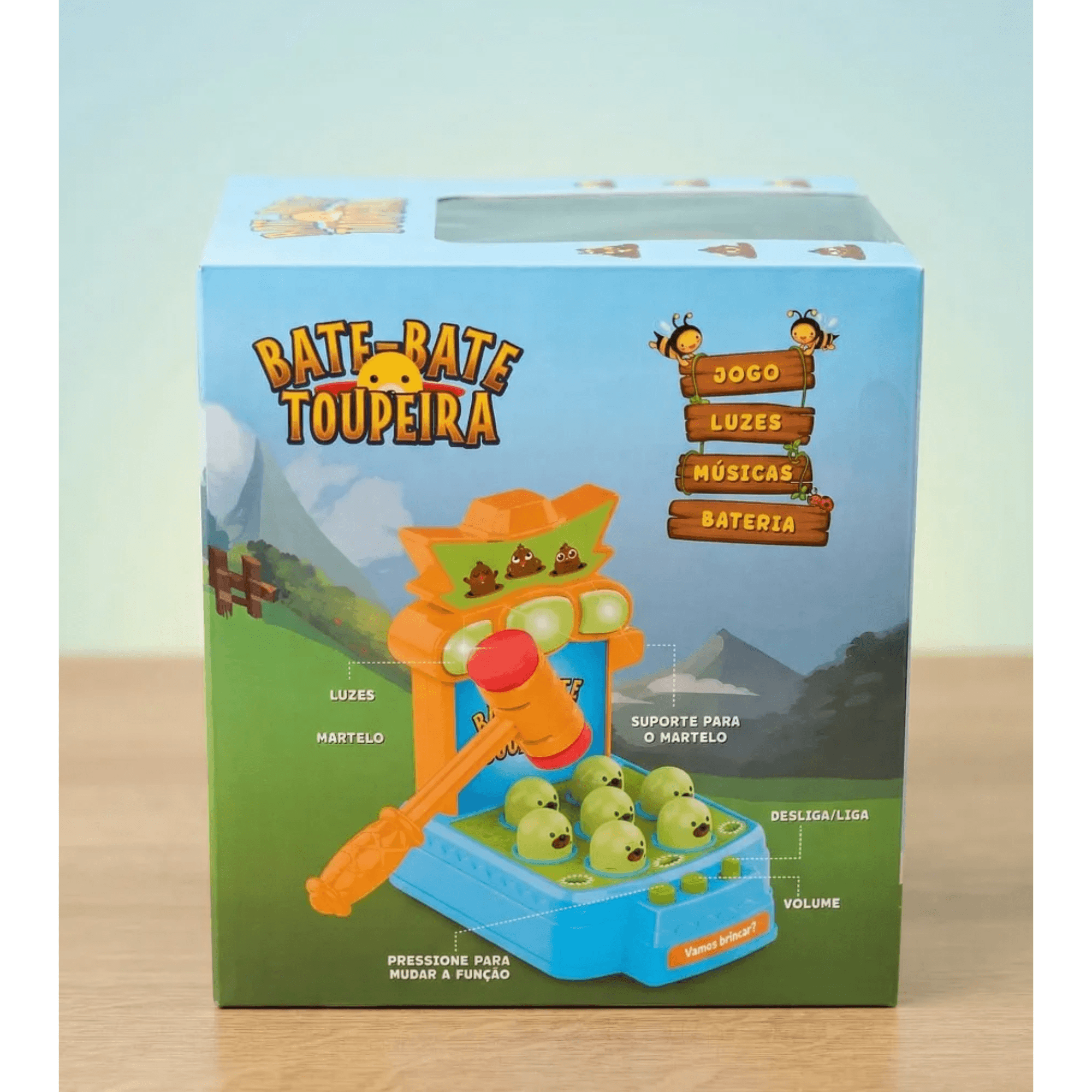 Brinquedo Bate-Bate Toupeira c/ Som Braskit - 2404