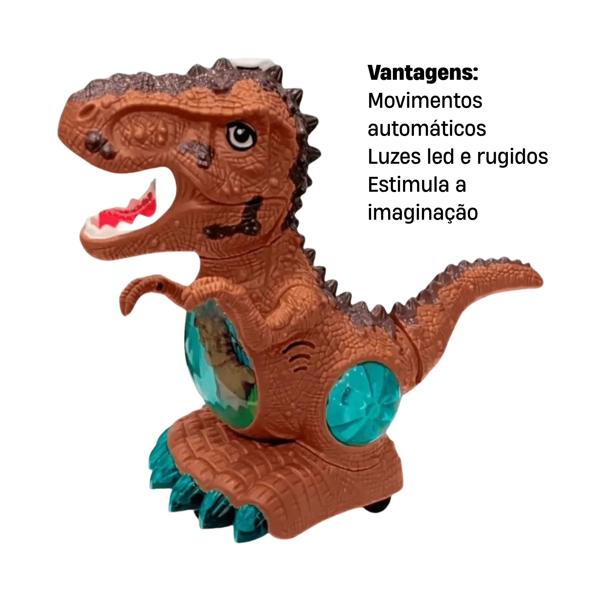 Dino Flash Spray com Luz e Som Braskit - 5304