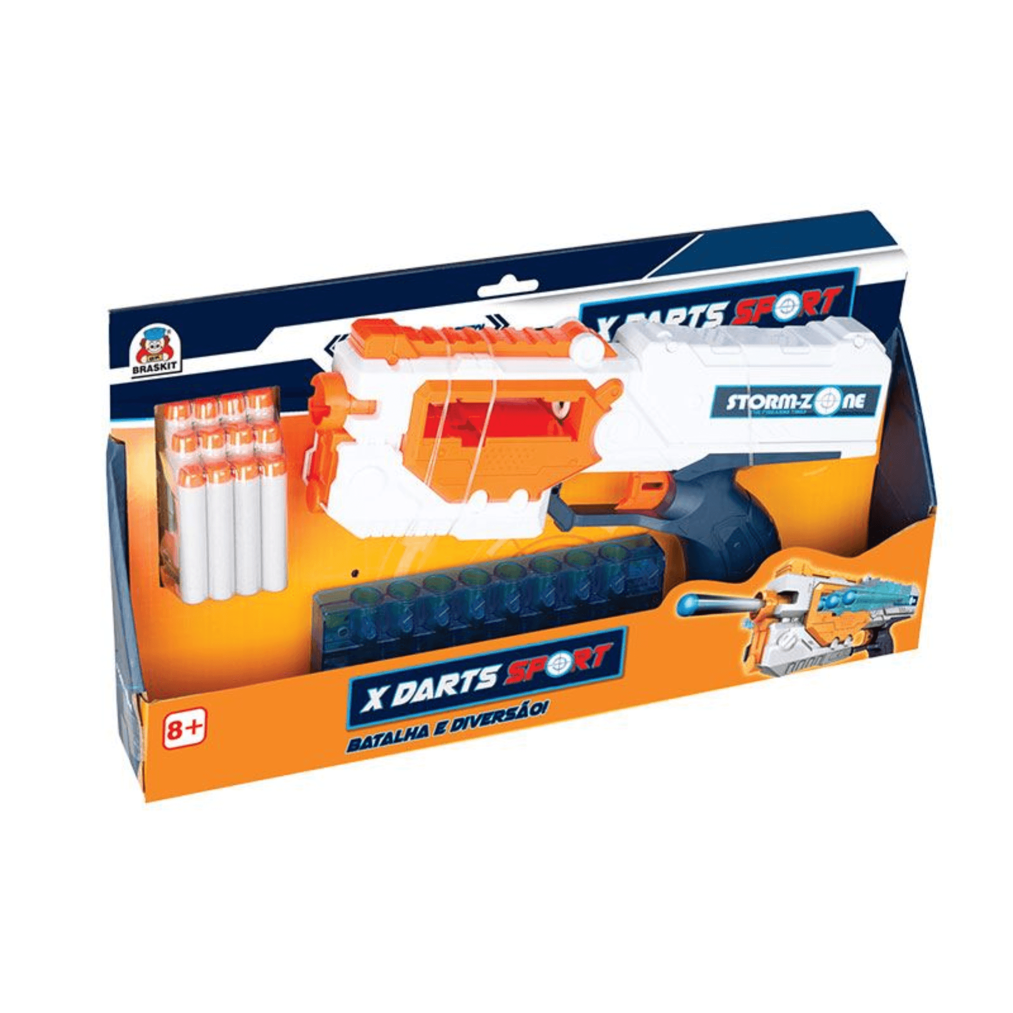 Lançador Infantil X Darts Sport 12 Dardos - Braskit 1707