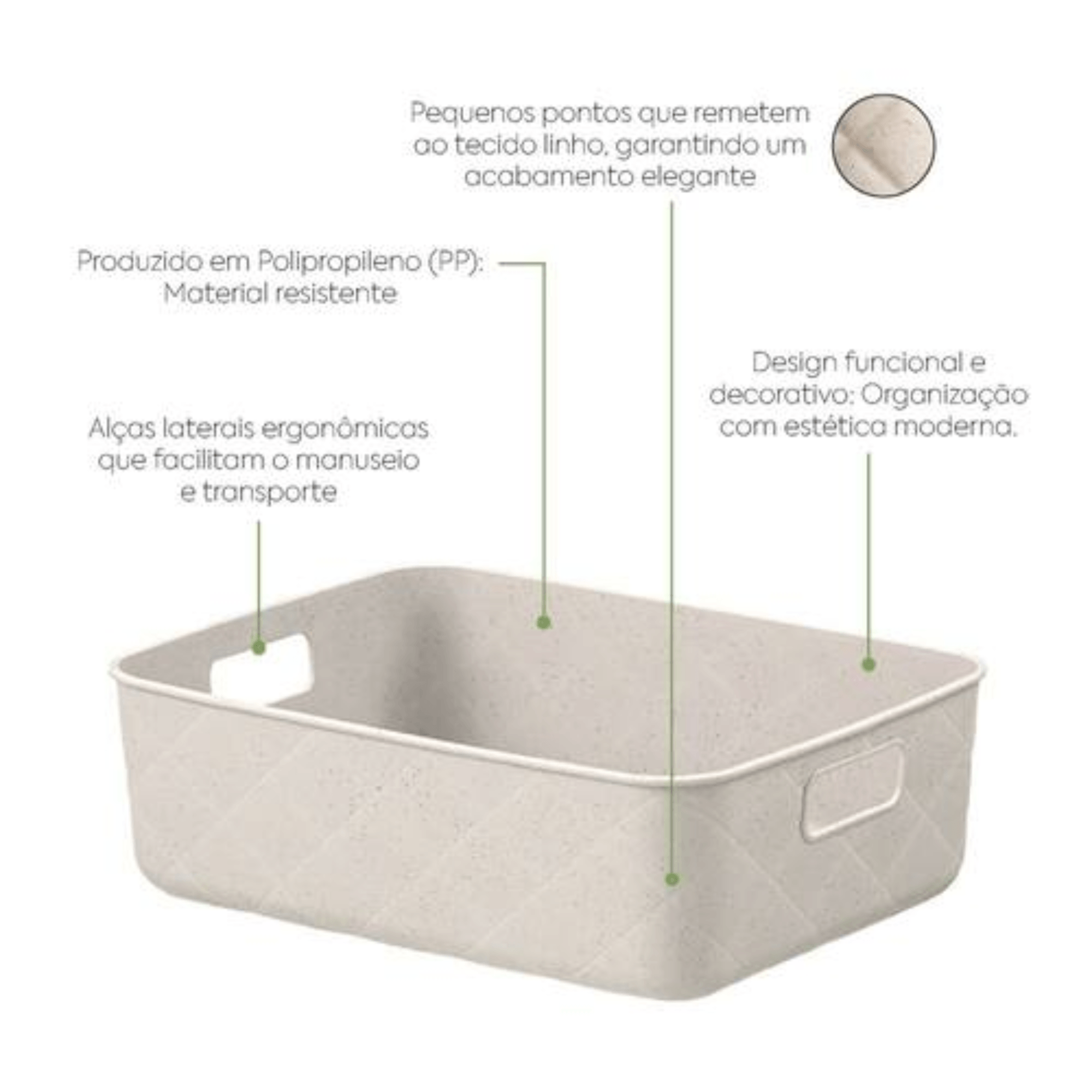 Caixa Organizadora Puffer 4,5 L - LGR Brinox - 10966/0468