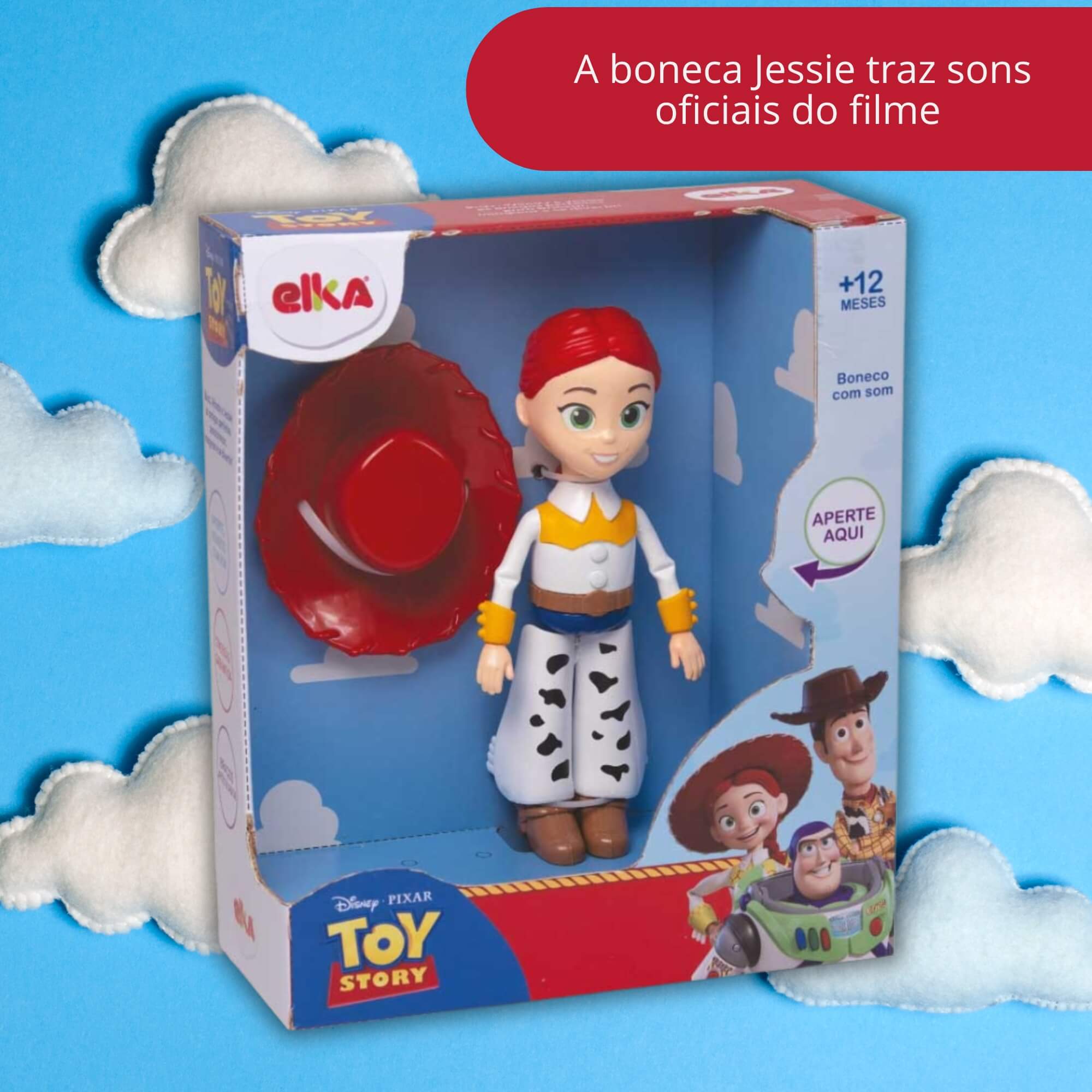 Boneca Jessie Toy Story c/ Som +12 Meses Elka - 1332