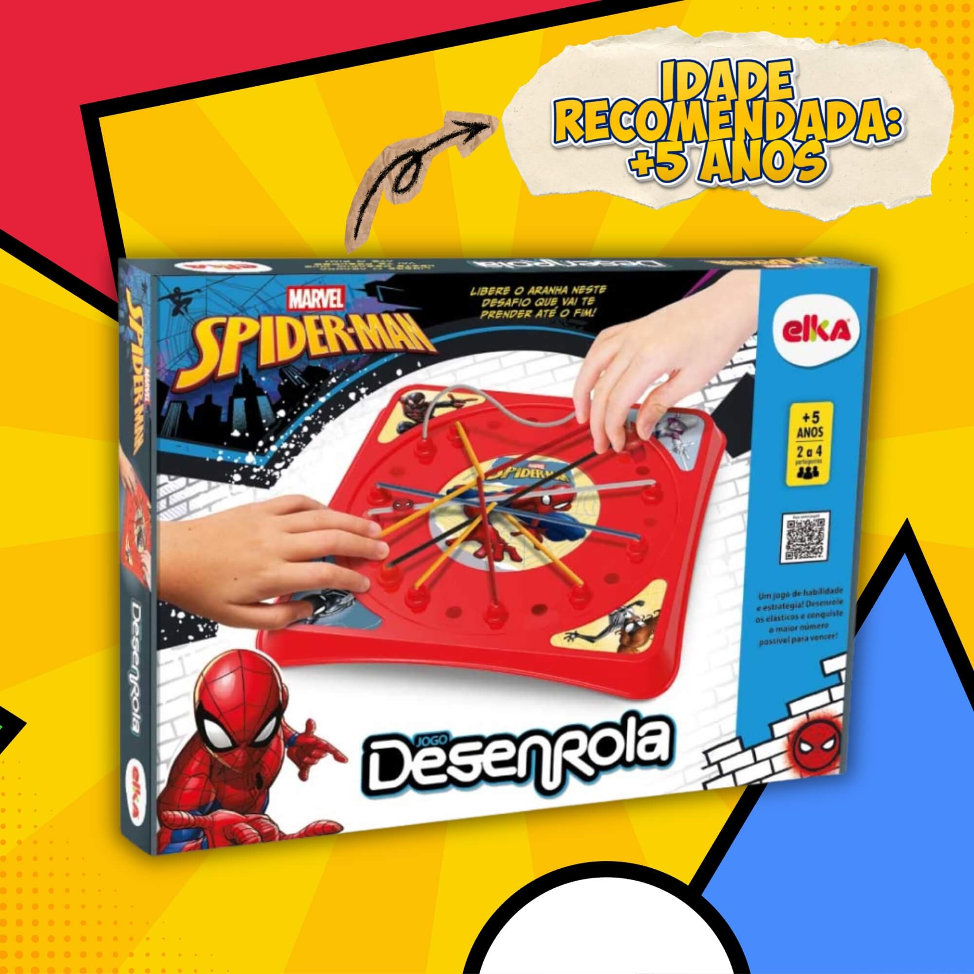 Jogo Desenrola Spider Man Homem Aranha +5 Anos Elka - 1342