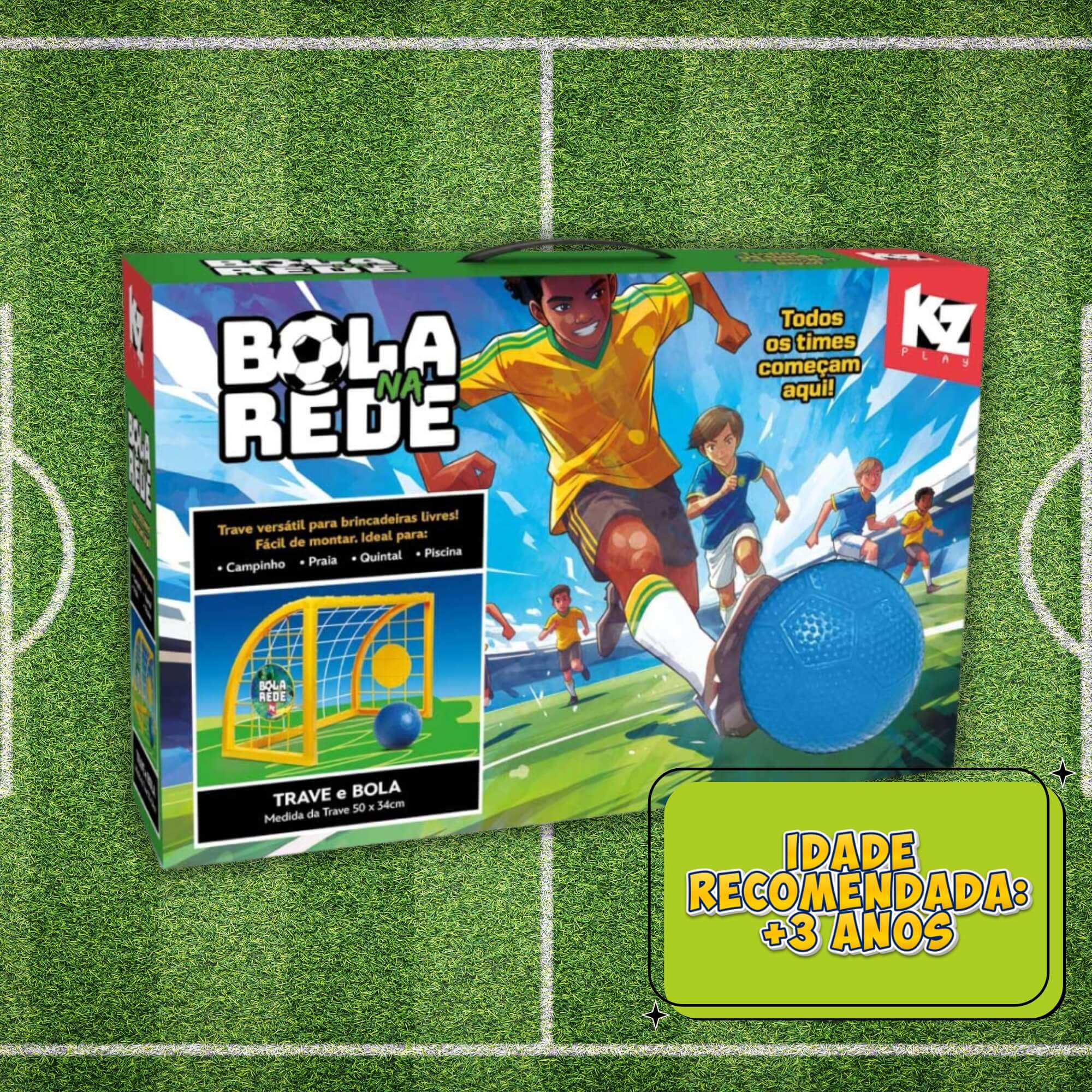 Bola Na Rede Futebol Com Trave E Bola Infantil Elka - 1360