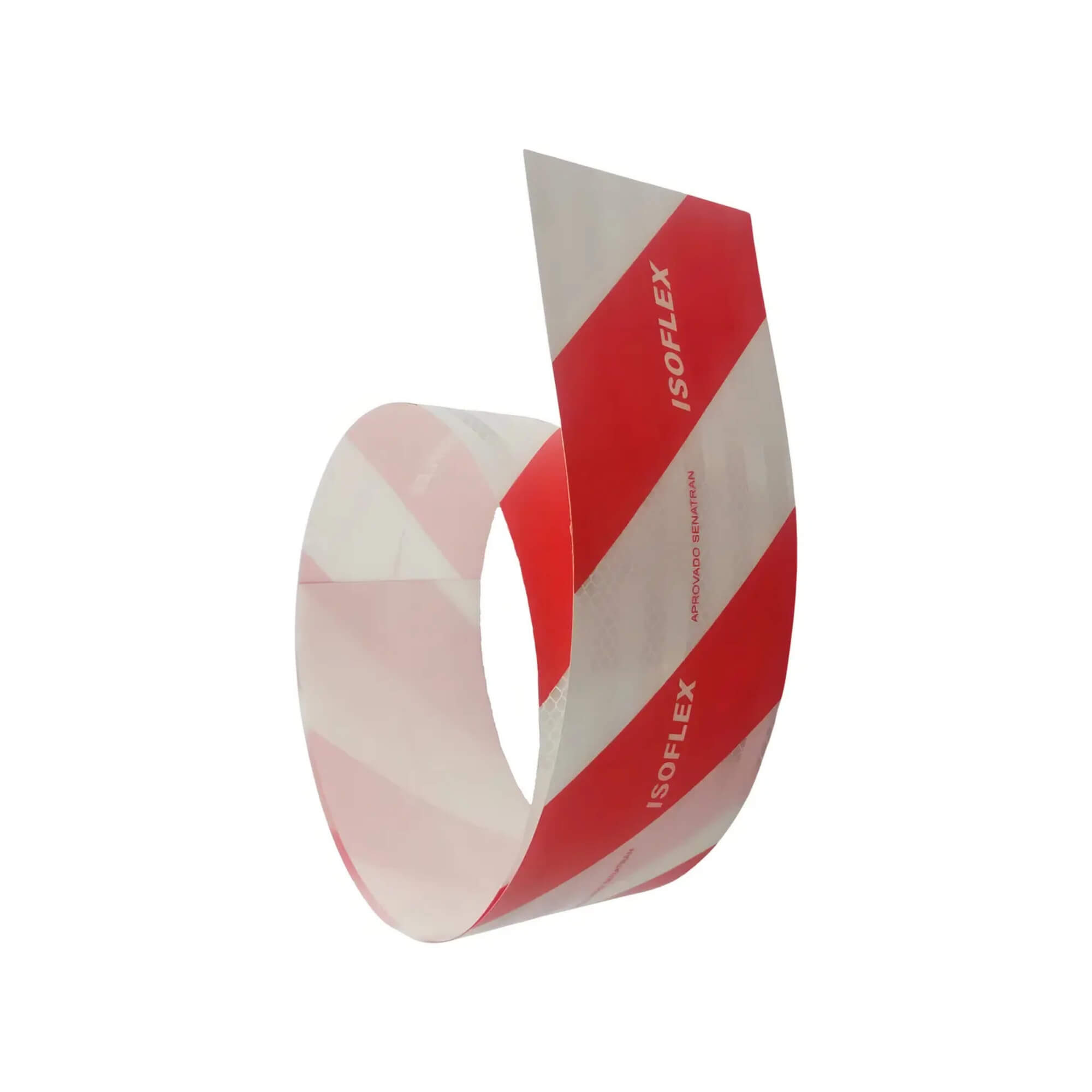 Faixa Refletiva Para-choque LD/LE (10cm X 2,40m) Vermelha Isoflex - FIR0002