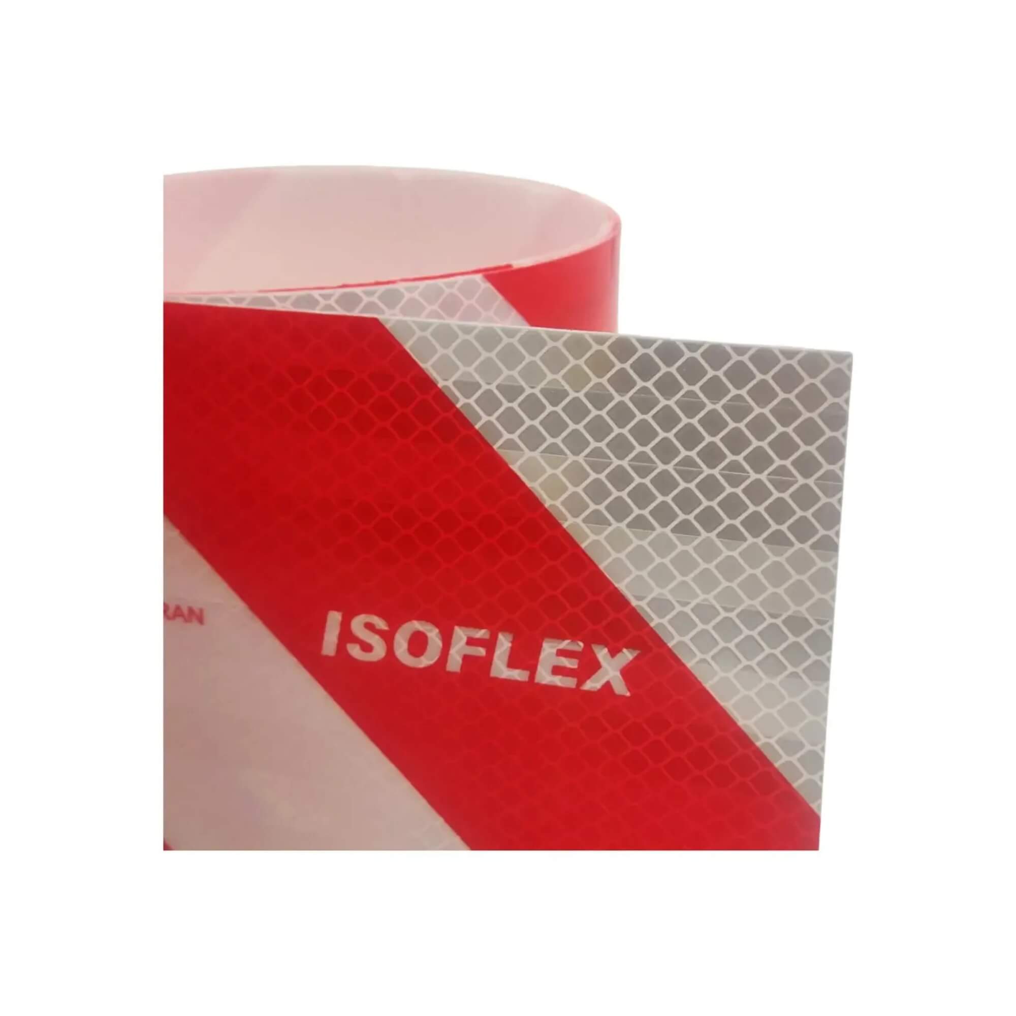 Faixa Refletiva Para-choque LD/LE (10cm X 2,40m) Vermelha Isoflex - FIR0002