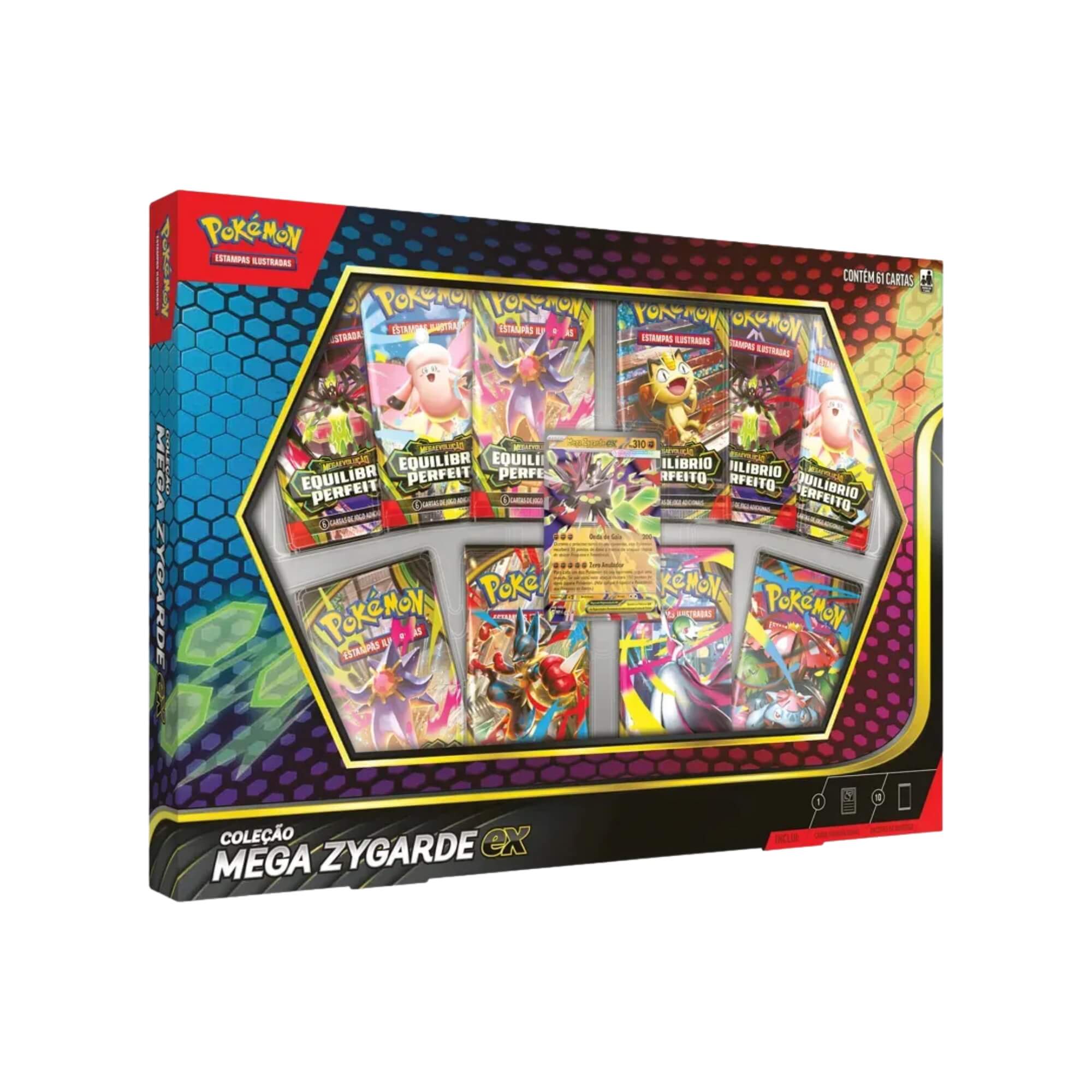 Box Pokemon Equilíbrio Perfeito Coleção Mega Zygarde EX Copag - 37101
