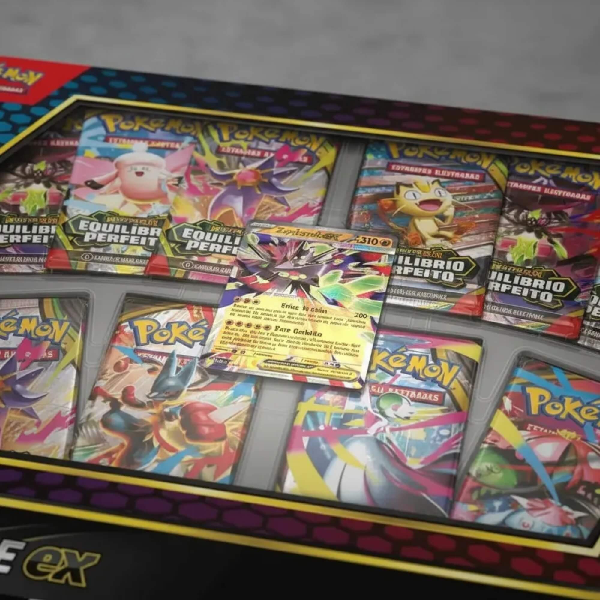 Box Pokemon Equilíbrio Perfeito Coleção Mega Zygarde EX Copag - 37101