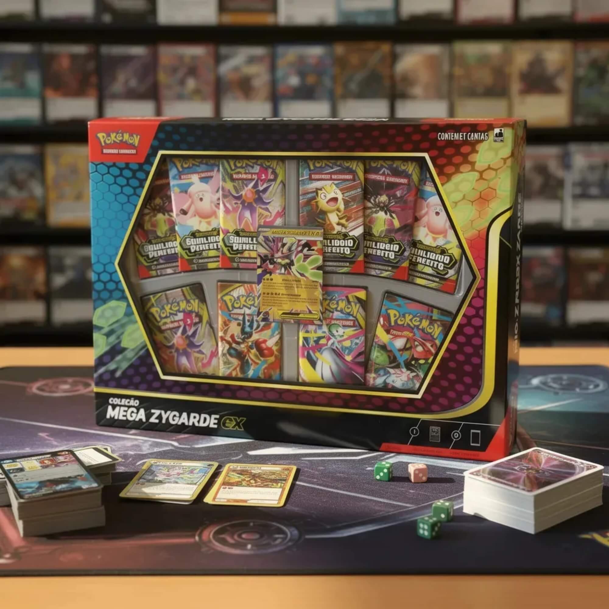 Box Pokemon Equilíbrio Perfeito Coleção Mega Zygarde EX Copag - 37101
