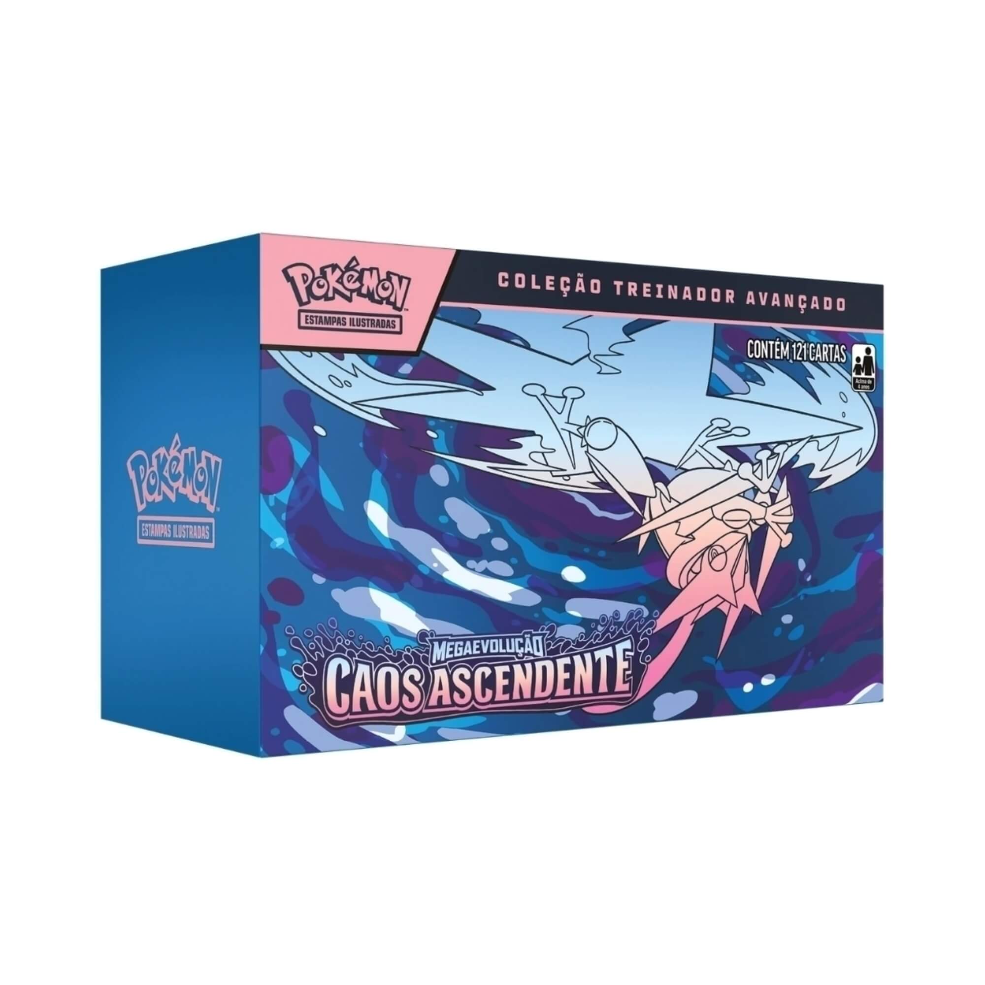 Box Pokemon Coleção Treinador Avançado ME04 Caos Ascendente Copag - 36948