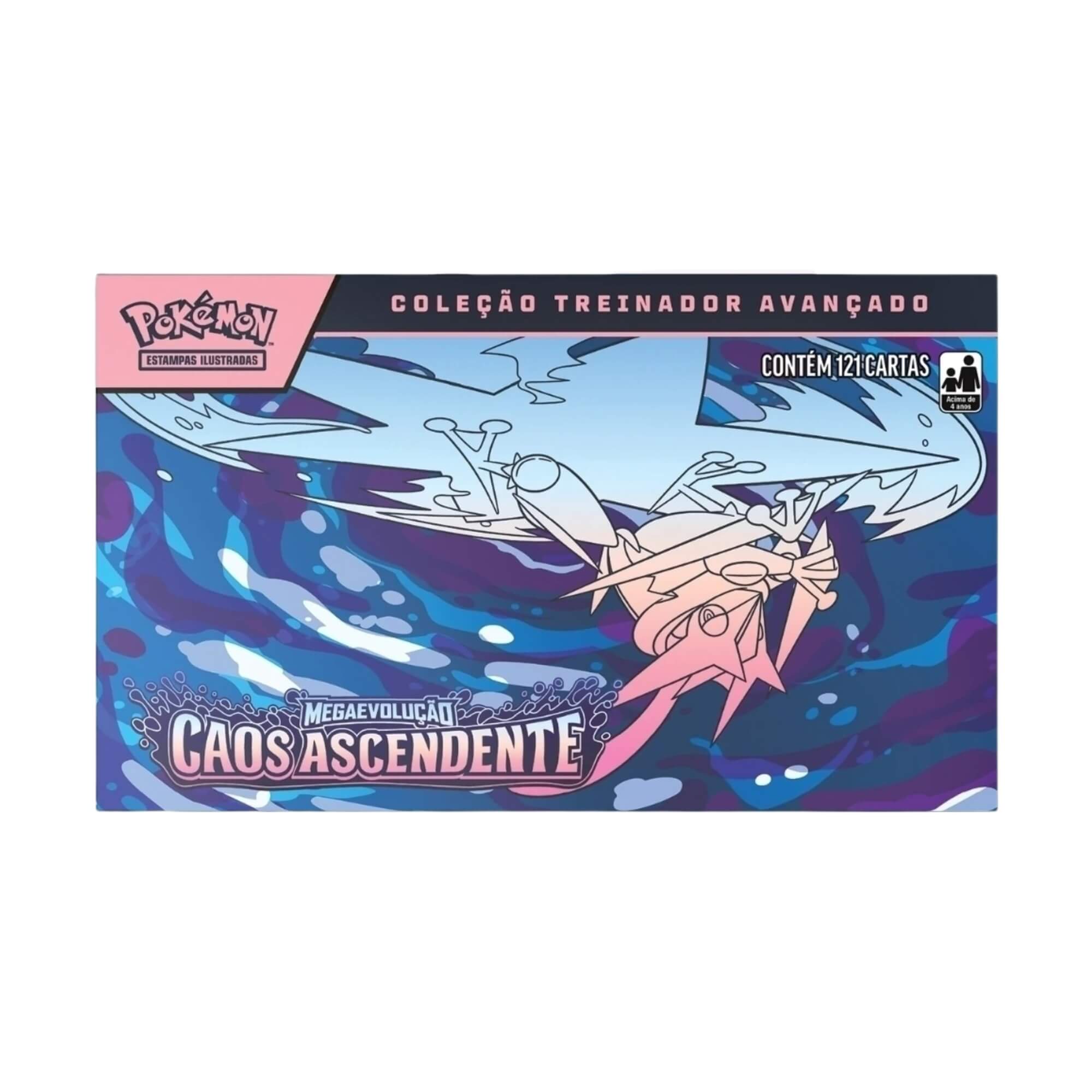 Box Pokemon Coleção Treinador Avançado ME04 Caos Ascendente Copag - 36948