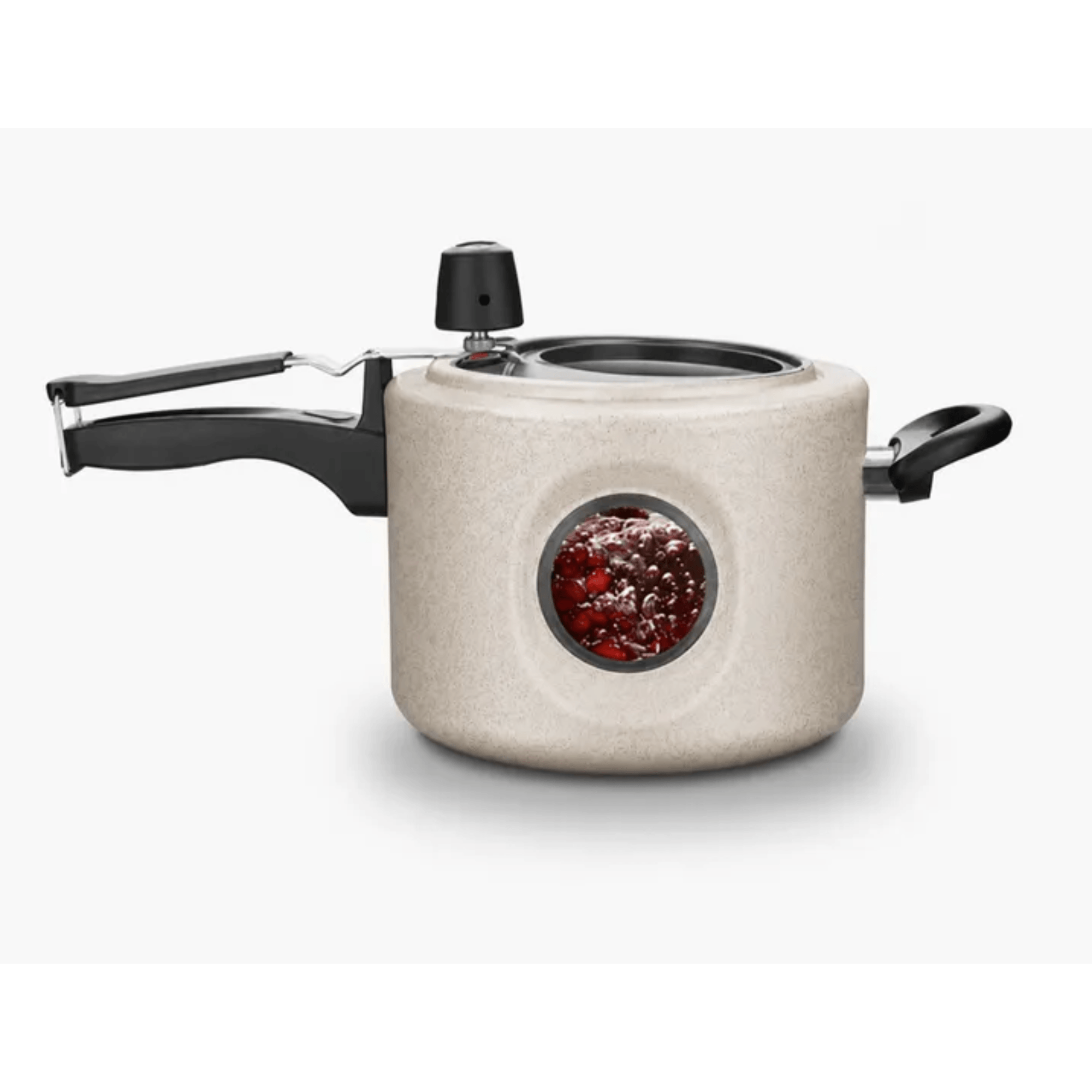 Panela De Pressão Baunilha FI Visor MTA Lateral N.20 / 4,5L De Alumínio Antiaderente MTA - 6039