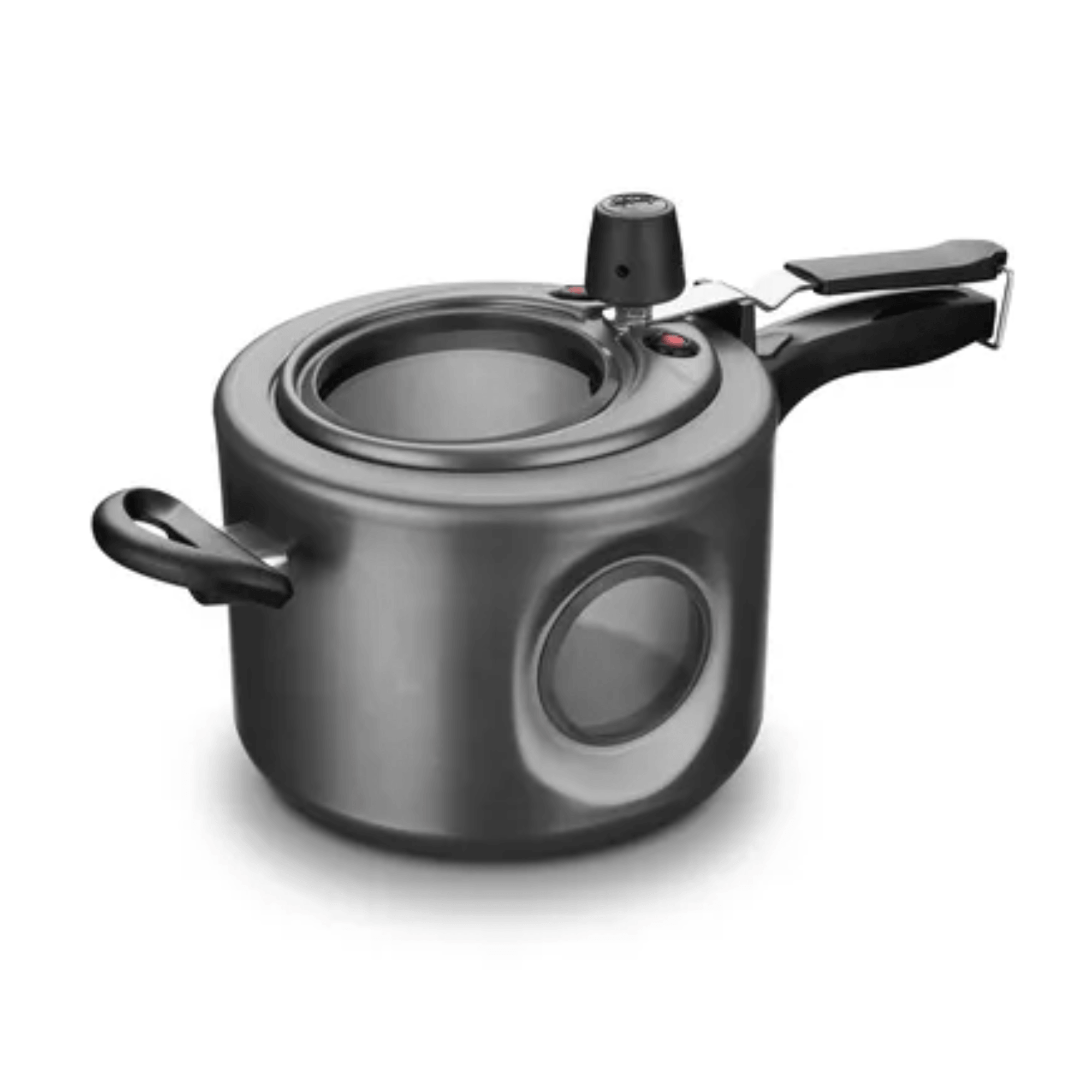 Panela De Pressão Grafite FI Visor MTA Lateral N.20 / 4,5L De Aluminio Com Antiaderente MTA - 6038