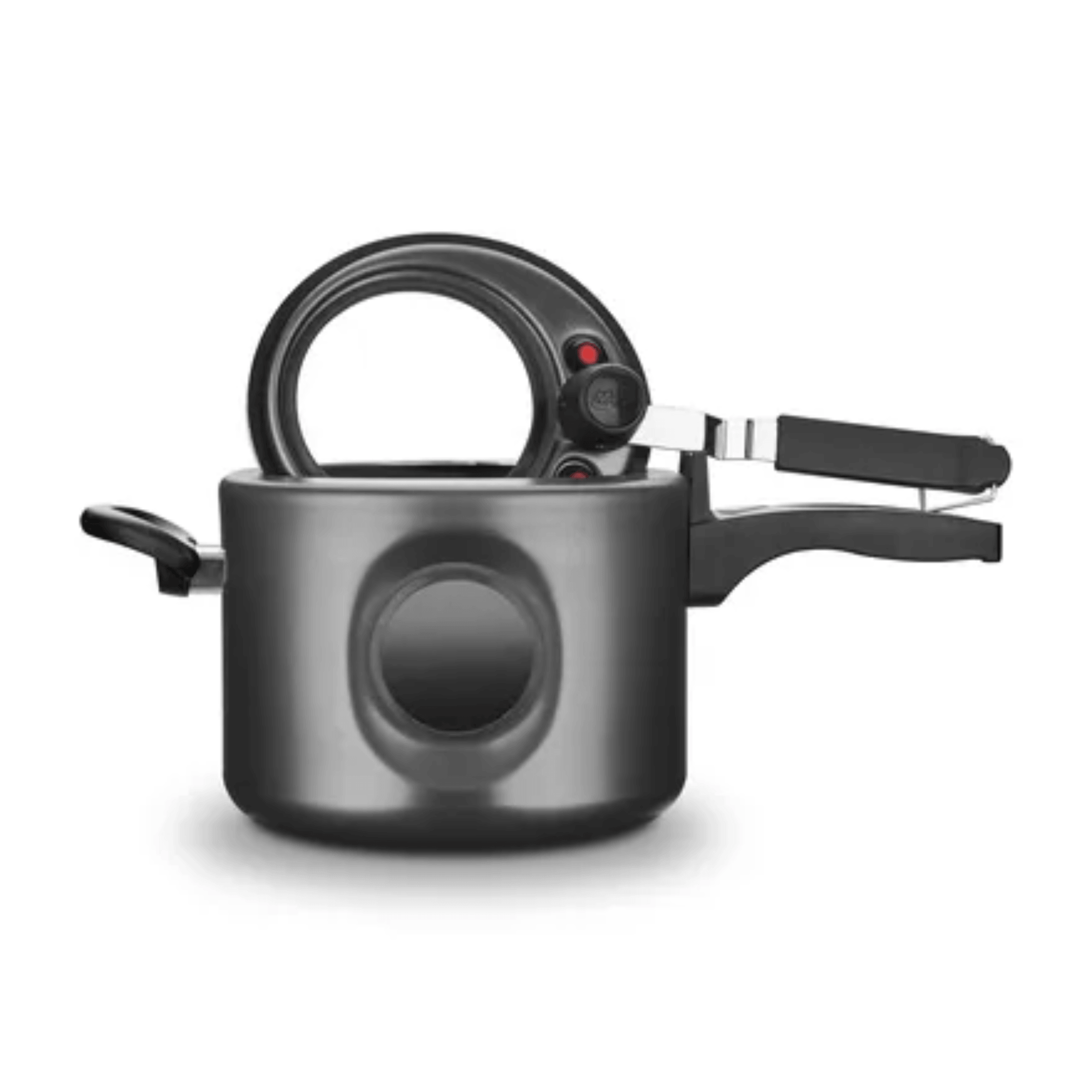 Panela De Pressão Grafite FI Visor MTA Lateral N.20 / 4,5L De Aluminio Com Antiaderente MTA - 6038