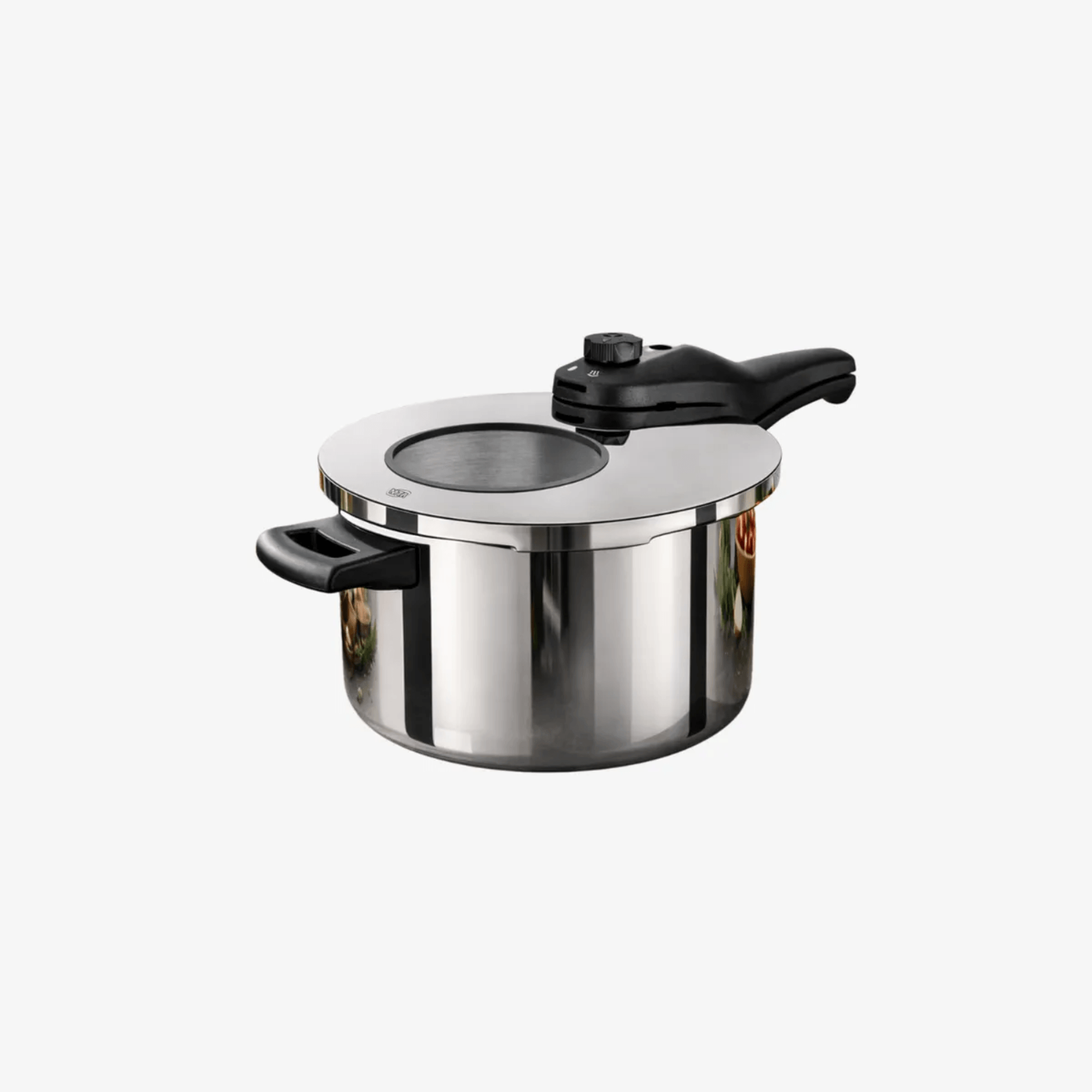 Panela De Pressão Inox Com Visor MTA N22 / 4,5L - Fundo Triplo Para Indução MTA - 6010