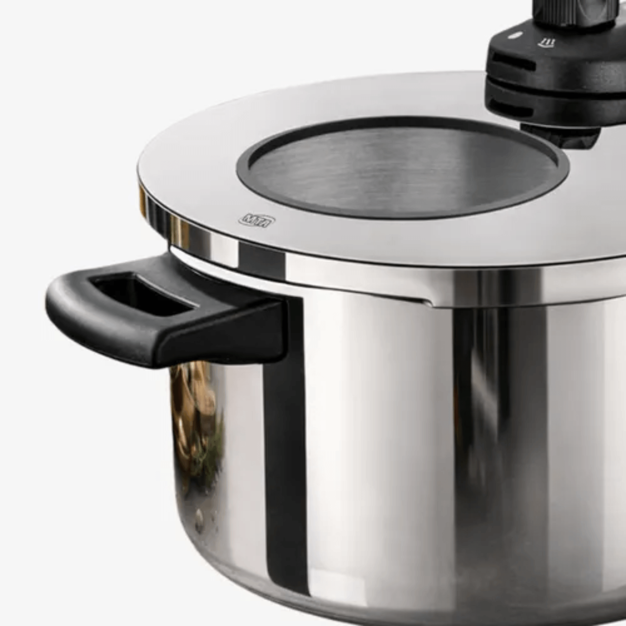Panela De Pressão Inox Com Visor MTA N22 / 4,5L - Fundo Triplo Para Indução MTA - 6010